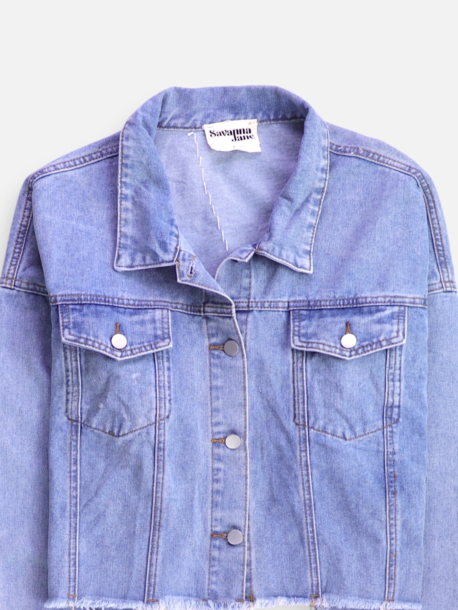 Chaqueta Denim  Crop Top - Mujer - Large