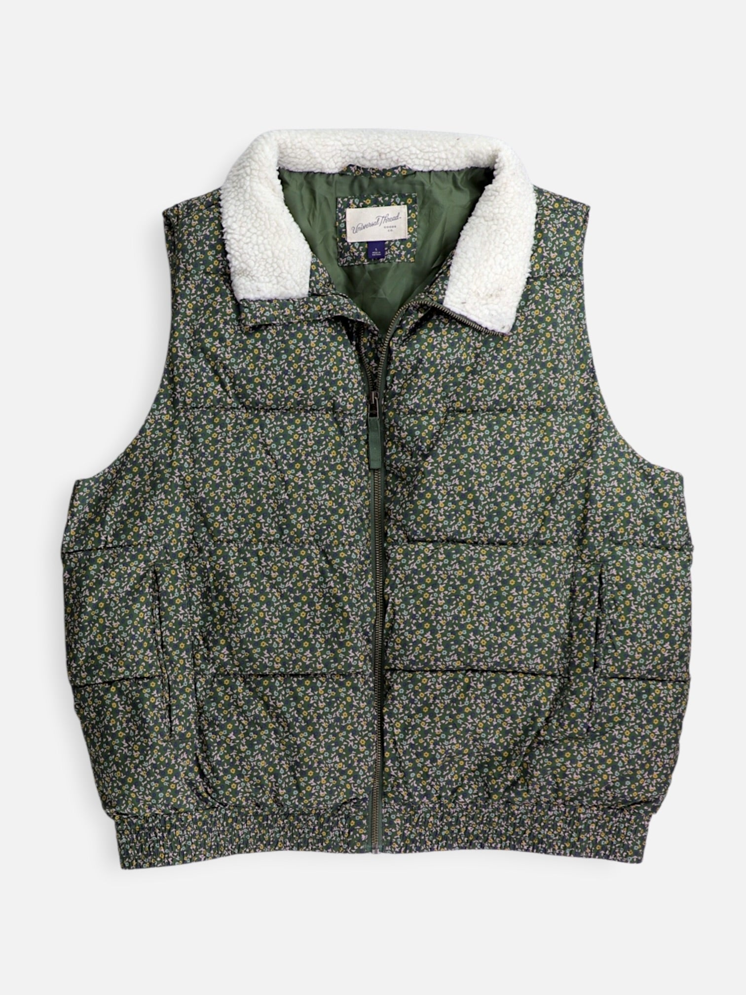 Universal Thread Chaleco Puffer - Mujer - Large