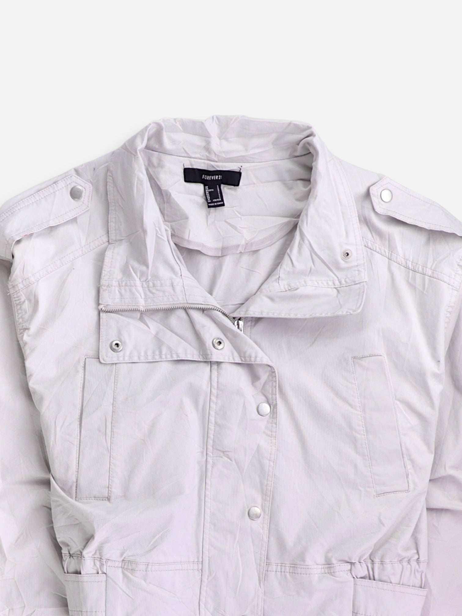 Forever 21 Chaqueta Denim  Basic - Mujer - Large