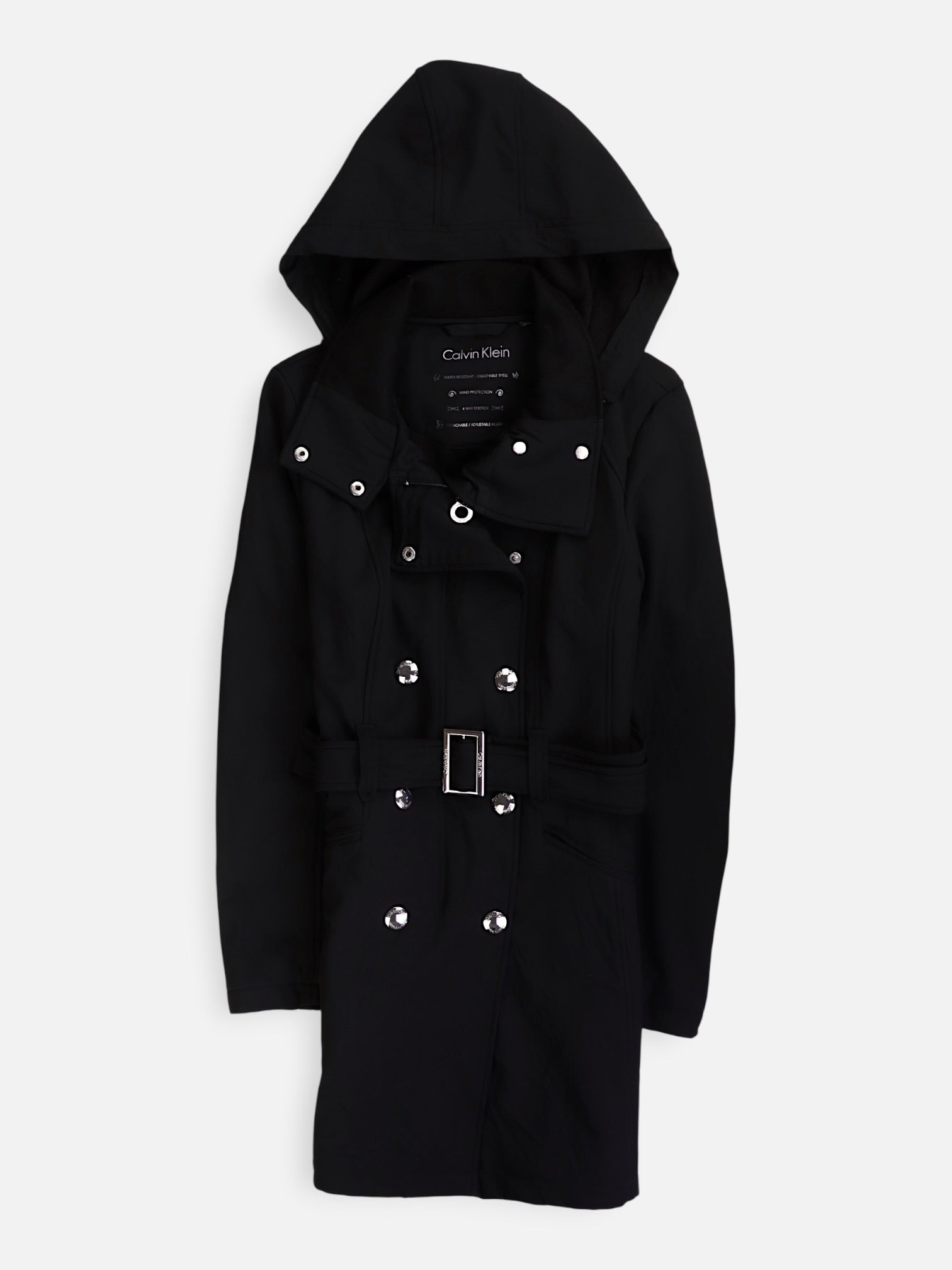 Calvin Klein Abrigo Trench Coat Casual - Mujer - Small