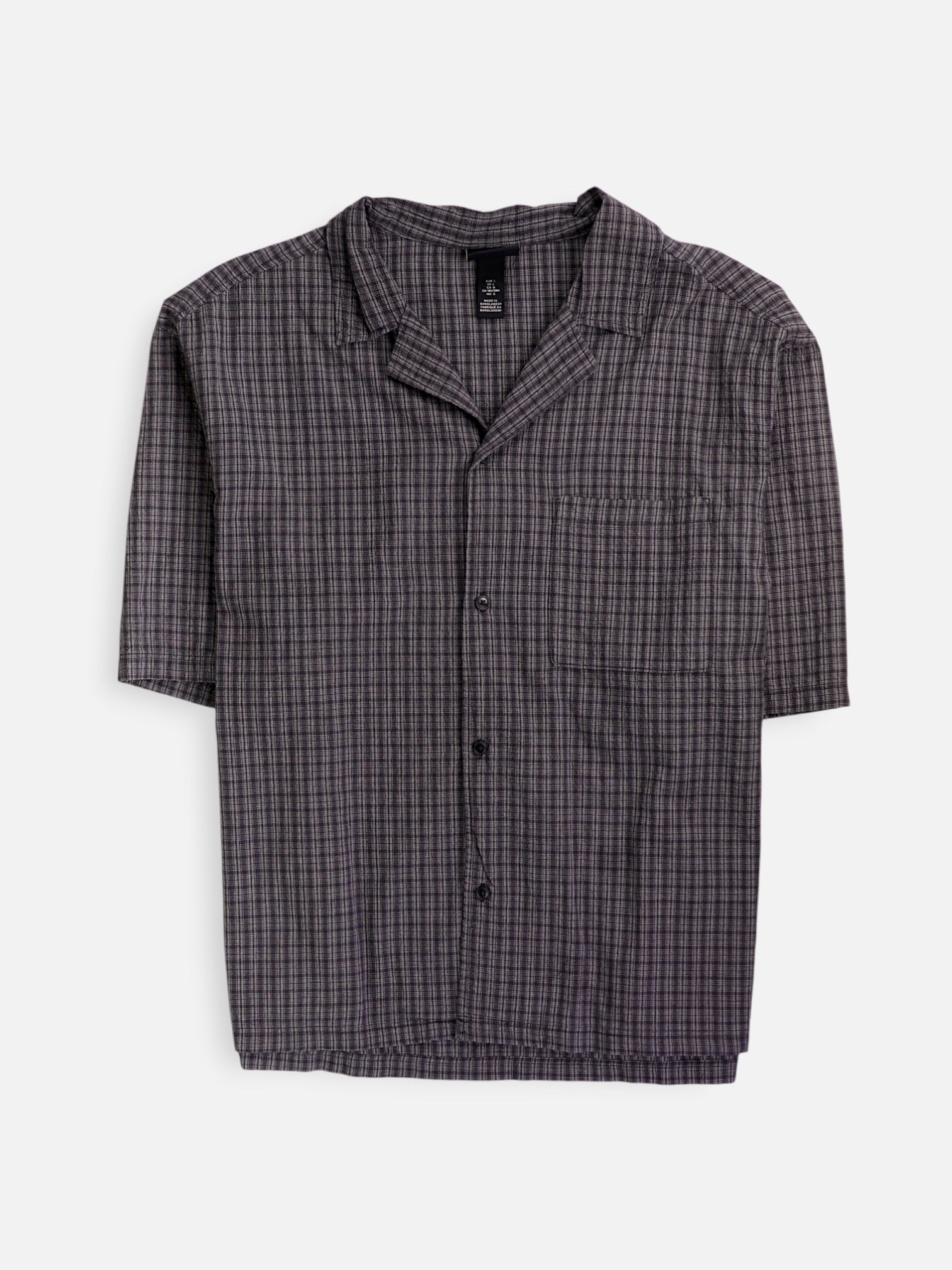 H&M Camisa Casual - Hombre - Large
