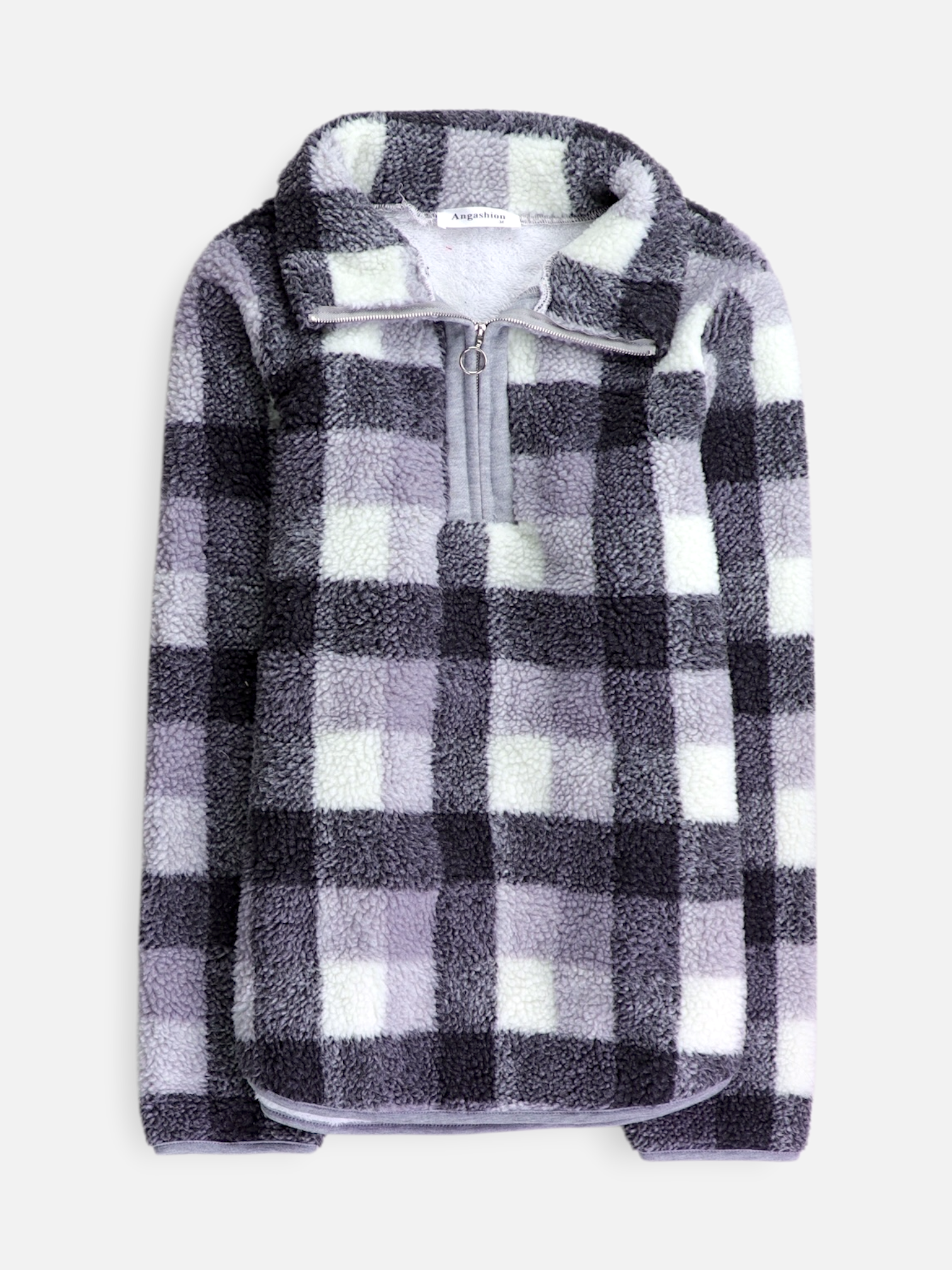 Sueter Fleece Color Block - Mujer - Medium