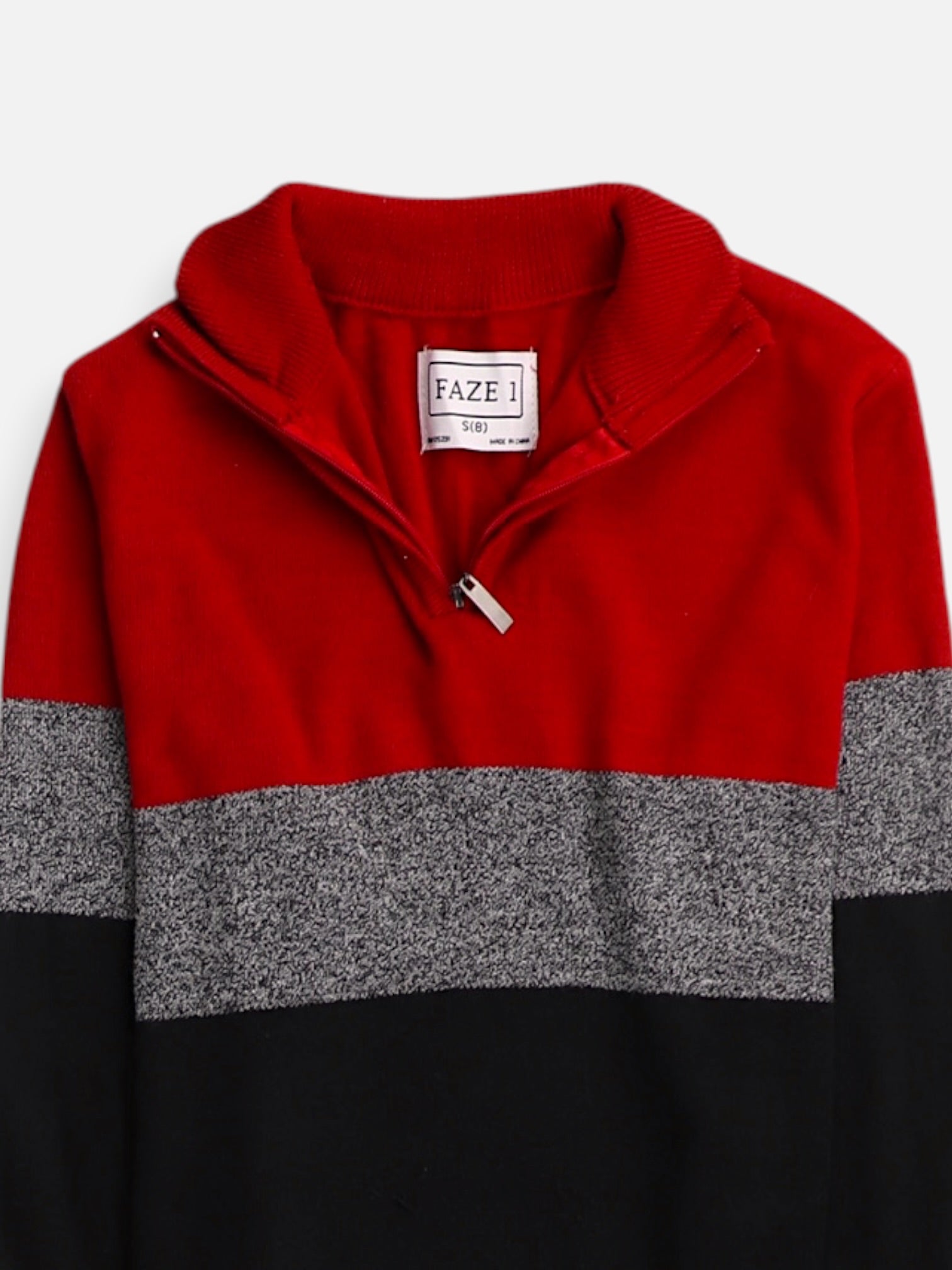 Sueter Fleece Color Block - Niño - Small - 7-8Y (Años)