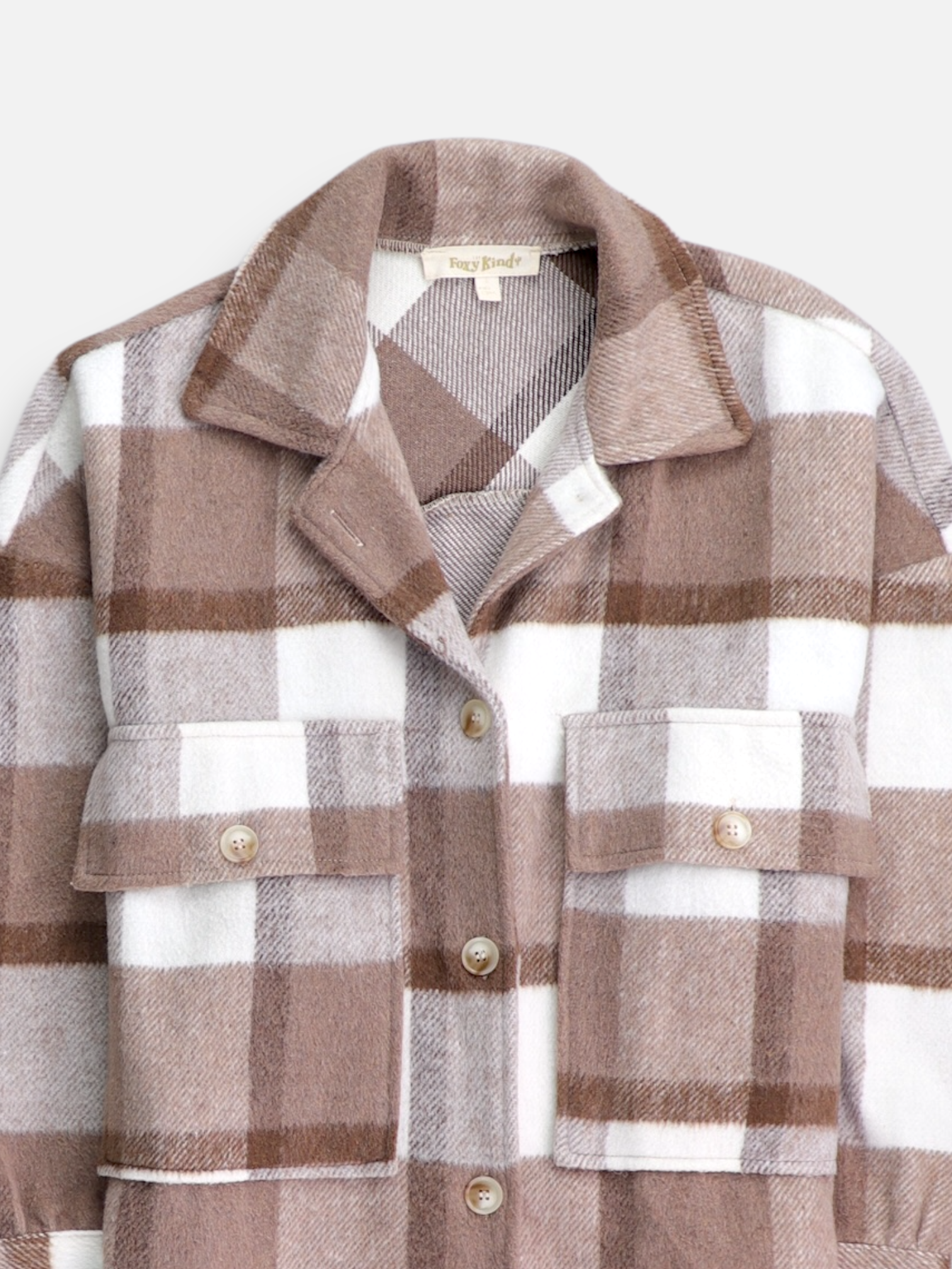 Chaqueta Sobrecamisa Color Block - Mujer - Small