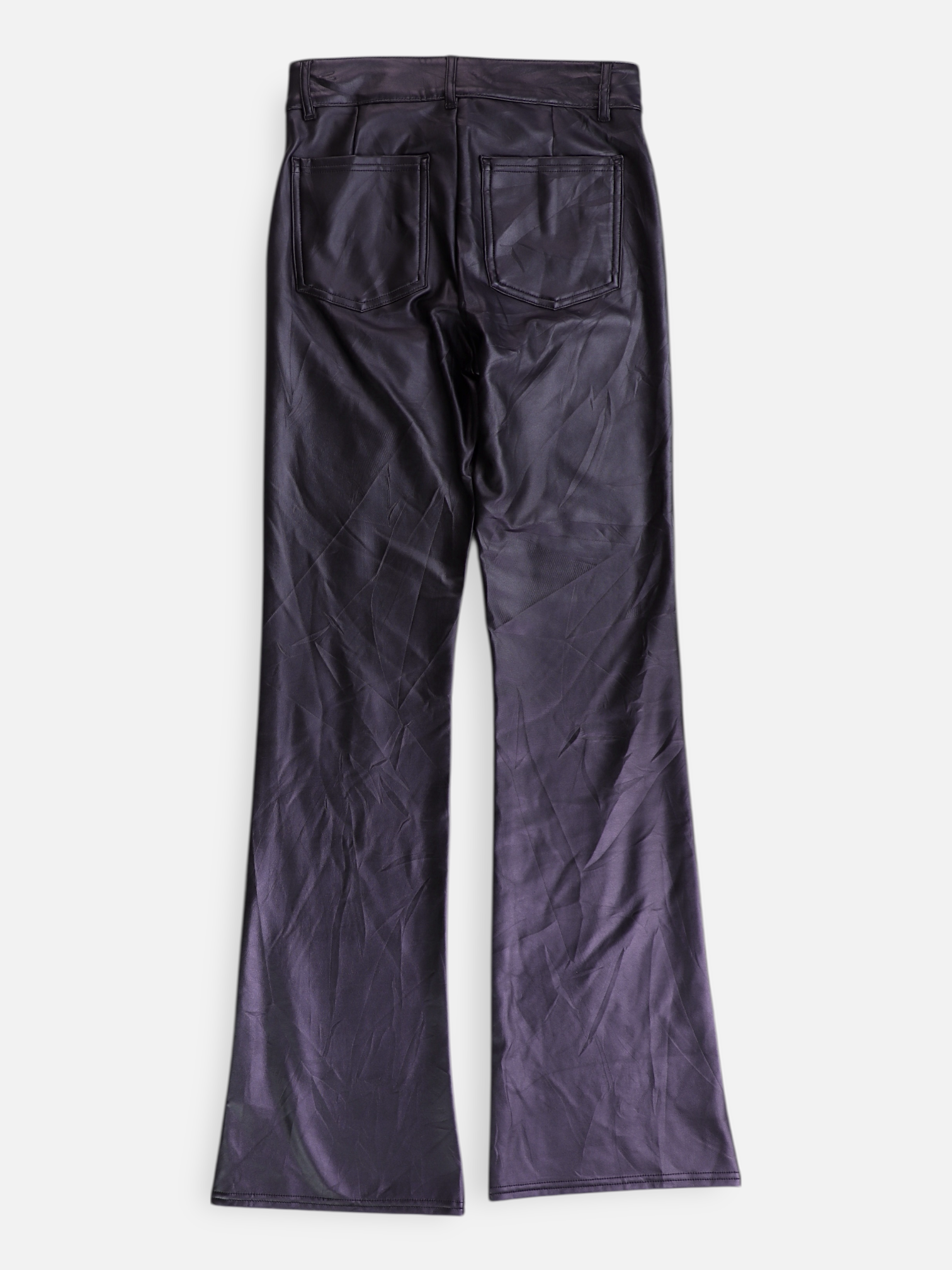 Pantalon Regular Fit Cuero - Mujer - XS