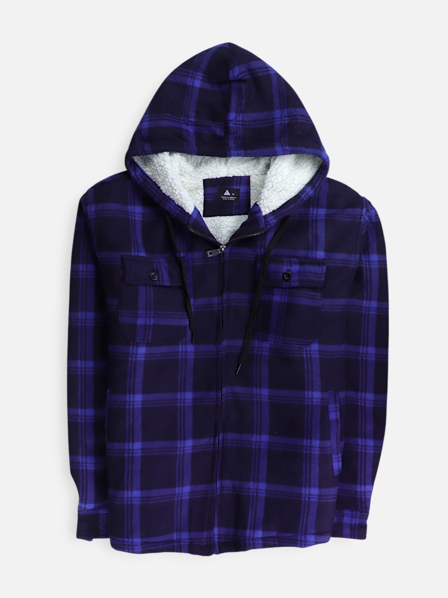 Chaqueta Sobrecamisa Color Block - Hombre - XL