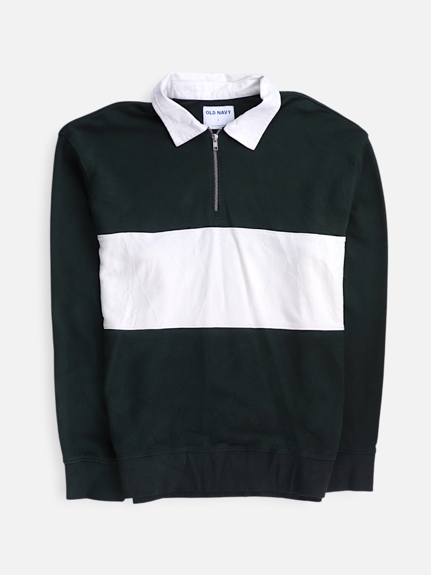 Old Navy Sudadera Fleece Color Block - Hombre - Large
