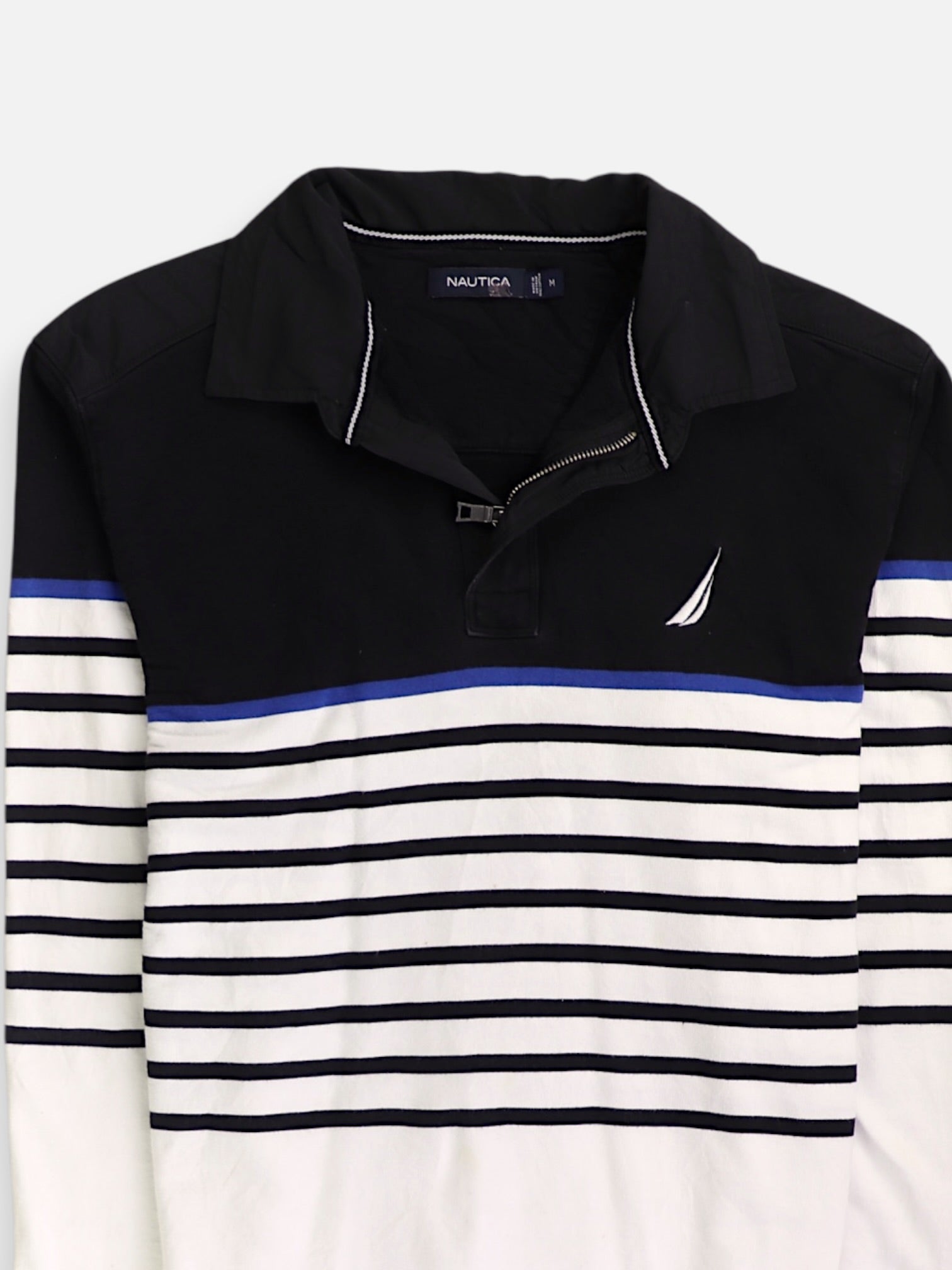 Nautica Sueter Fleece Color Block - Hombre - Medium