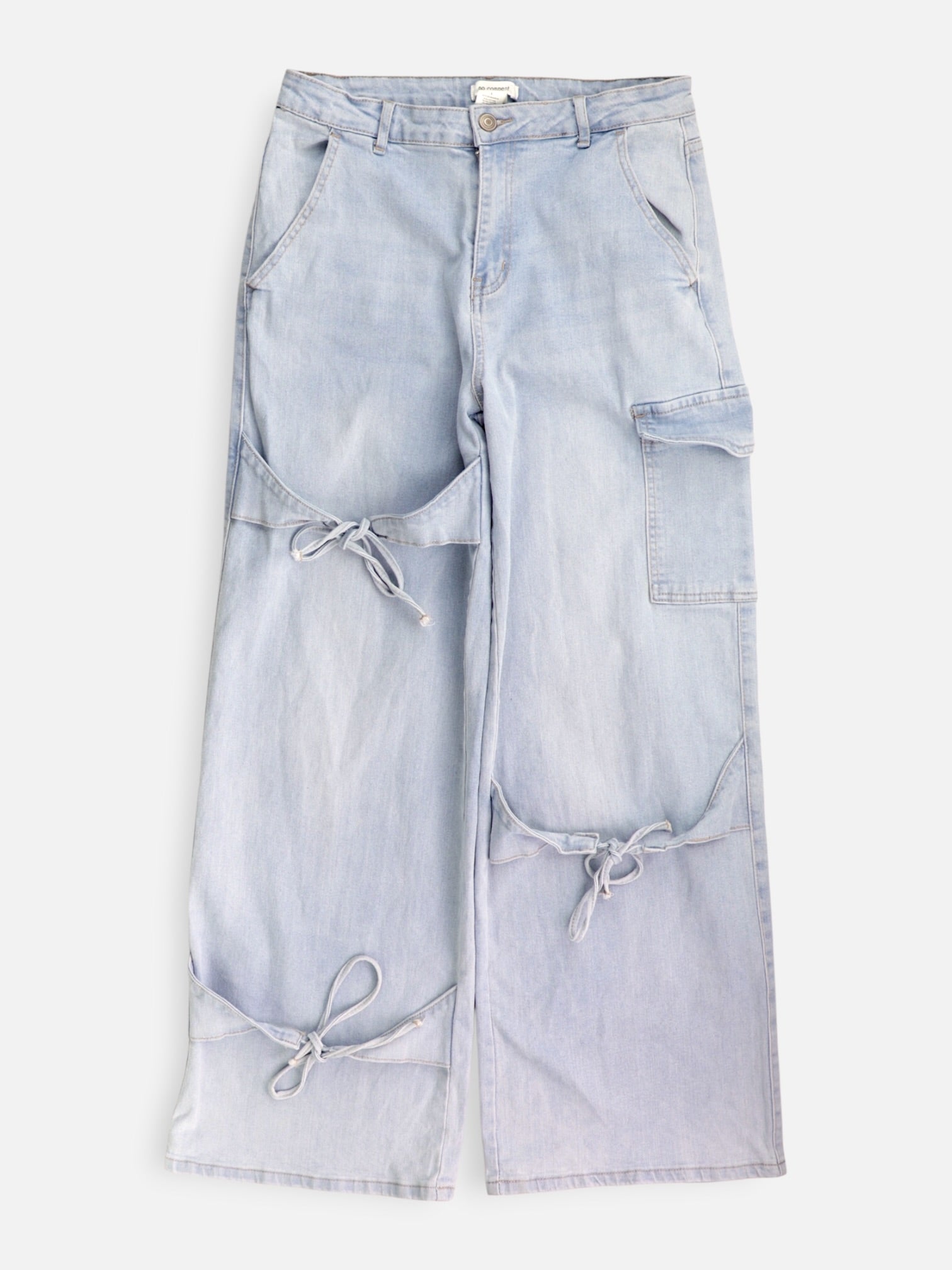 Jean Regular Fit Cargo - Mujer - Large