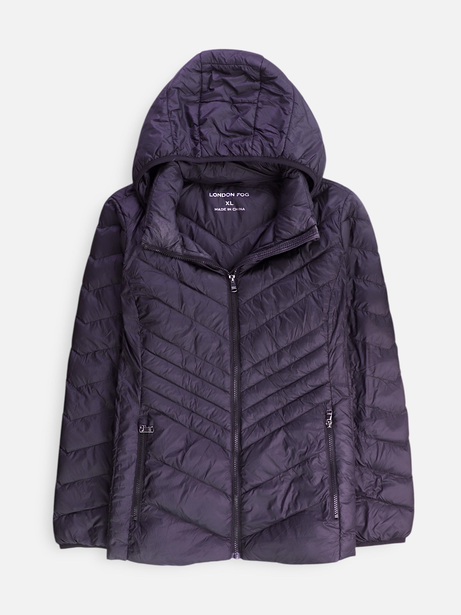 LONDON FOG Chaqueta Puffer Impermeable - Mujer - XL