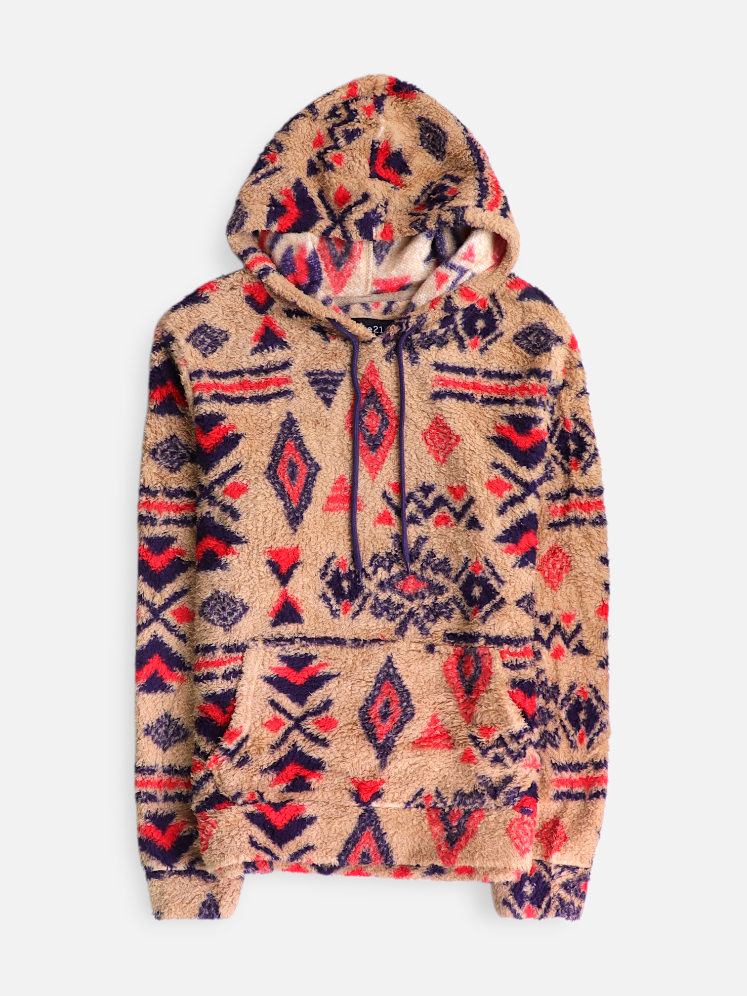 RUE21 Sudadera Hoodie Teddy - Hombre - Small