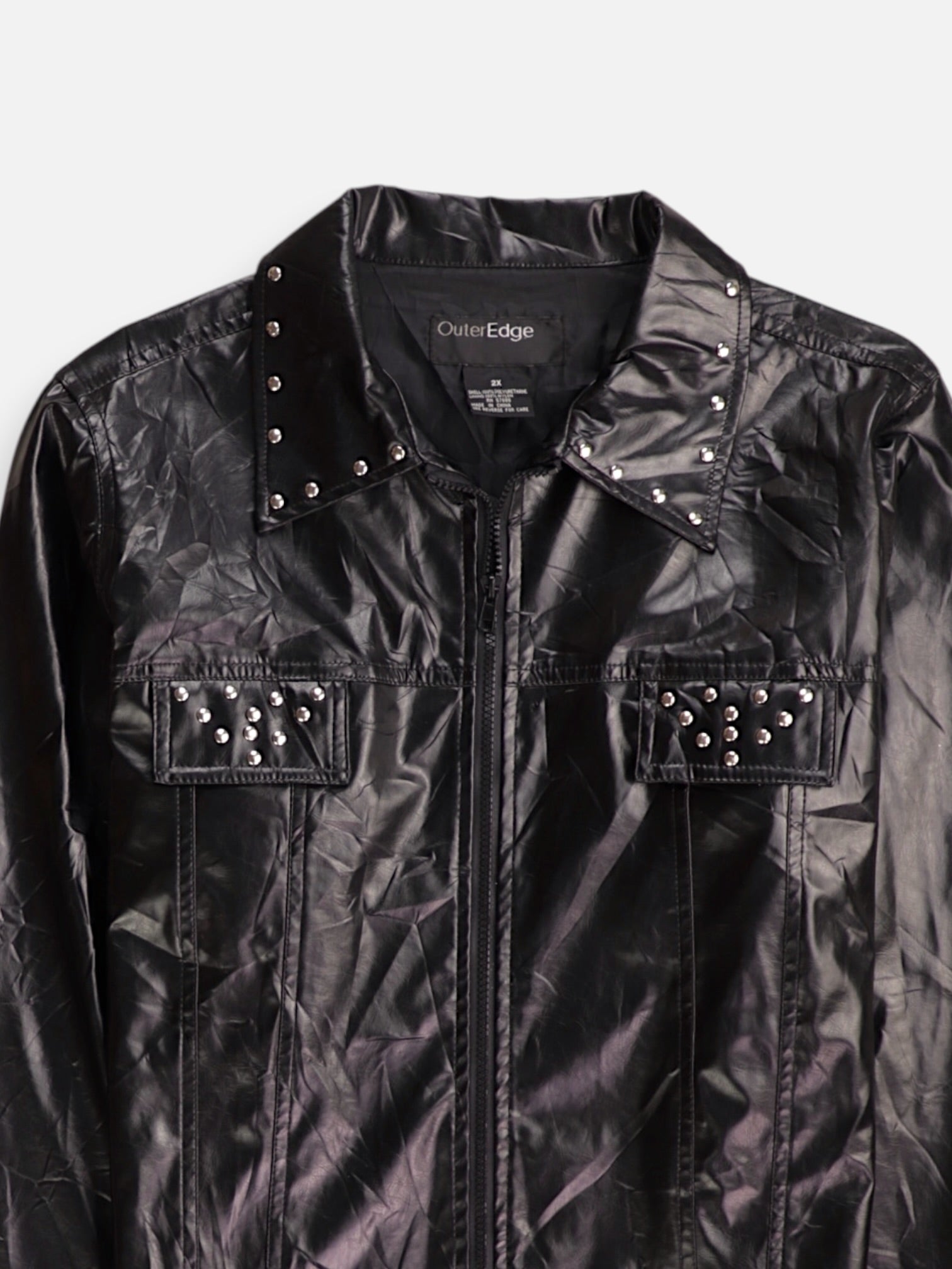 Chaqueta Motera Cuero - Mujer - 2XL