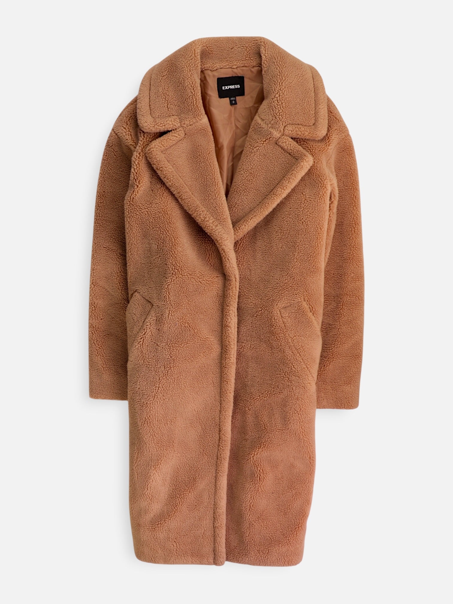 EXPRESS Abrigo Casual Teddy - Mujer - Small