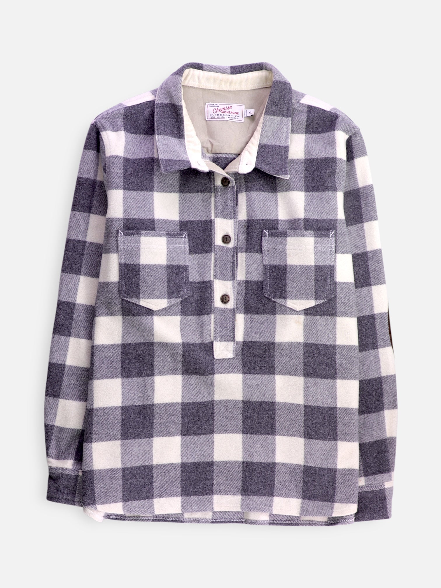 Chaqueta Sobrecamisa Color Block - Mujer - XL