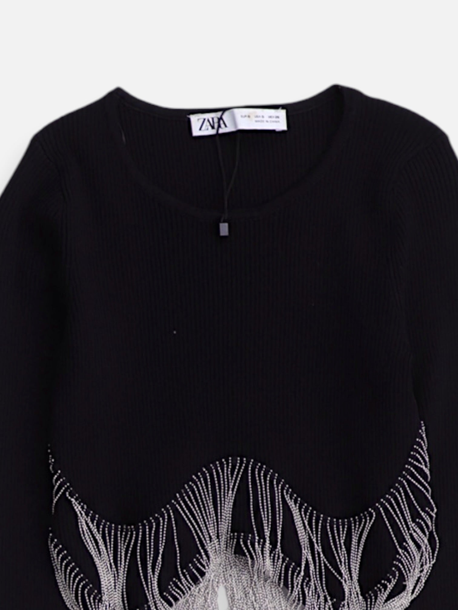 ZARA Blusa Crop Top - Mujer - Small