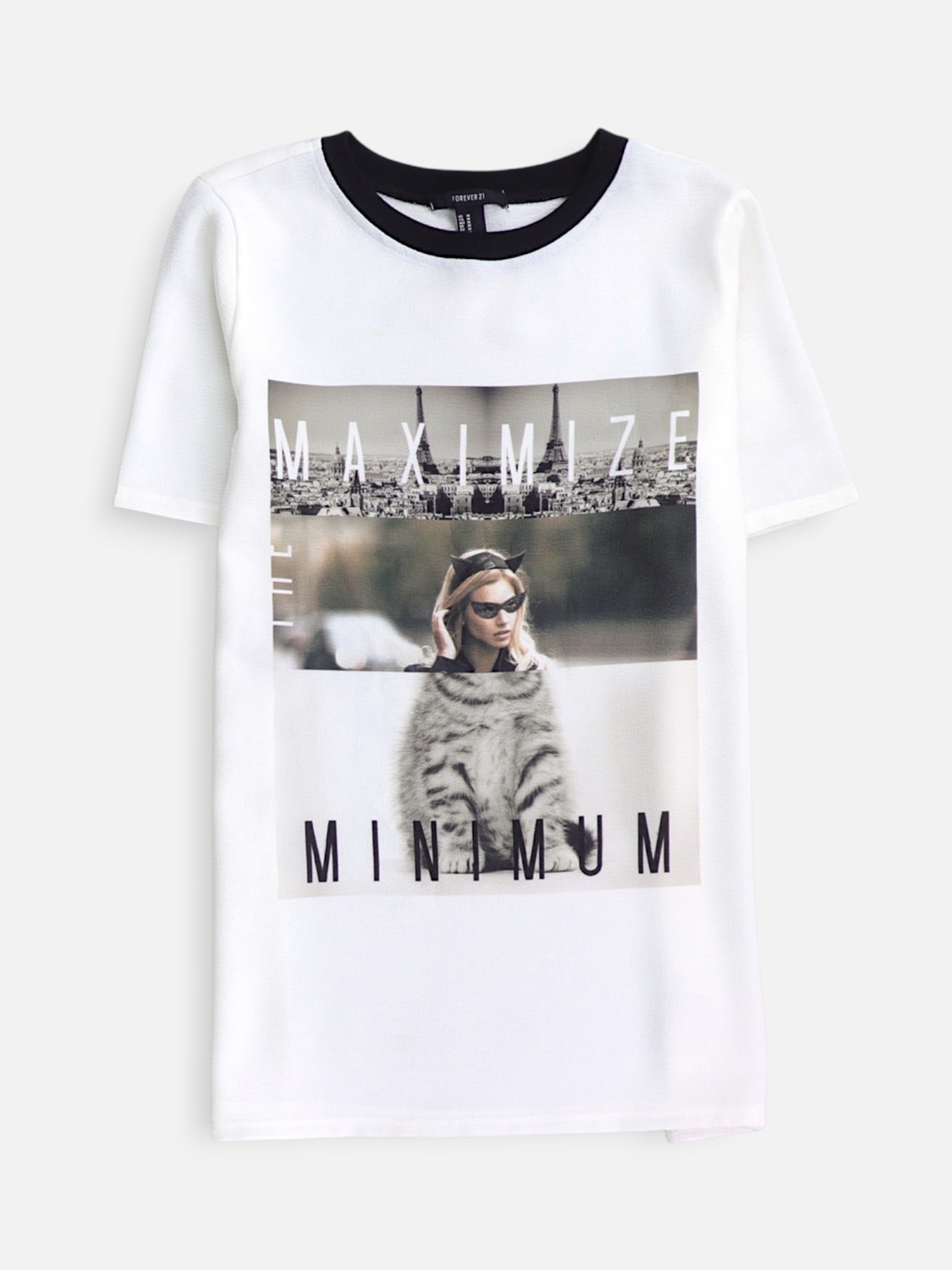 Forever 21 Camiseta Grafica - Mujer - Medium