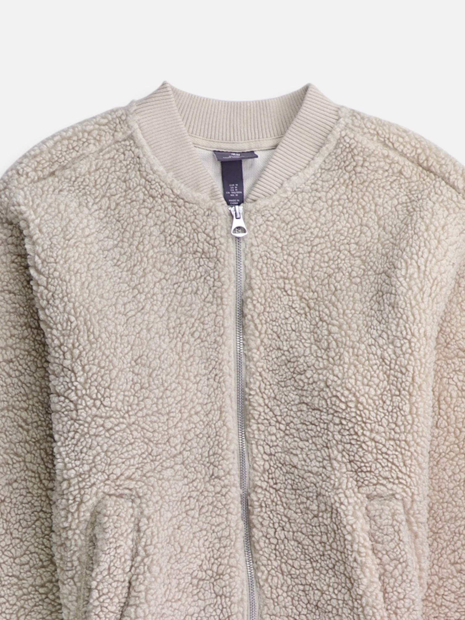 H&M Chaqueta Casual Teddy - Hombre - Medium