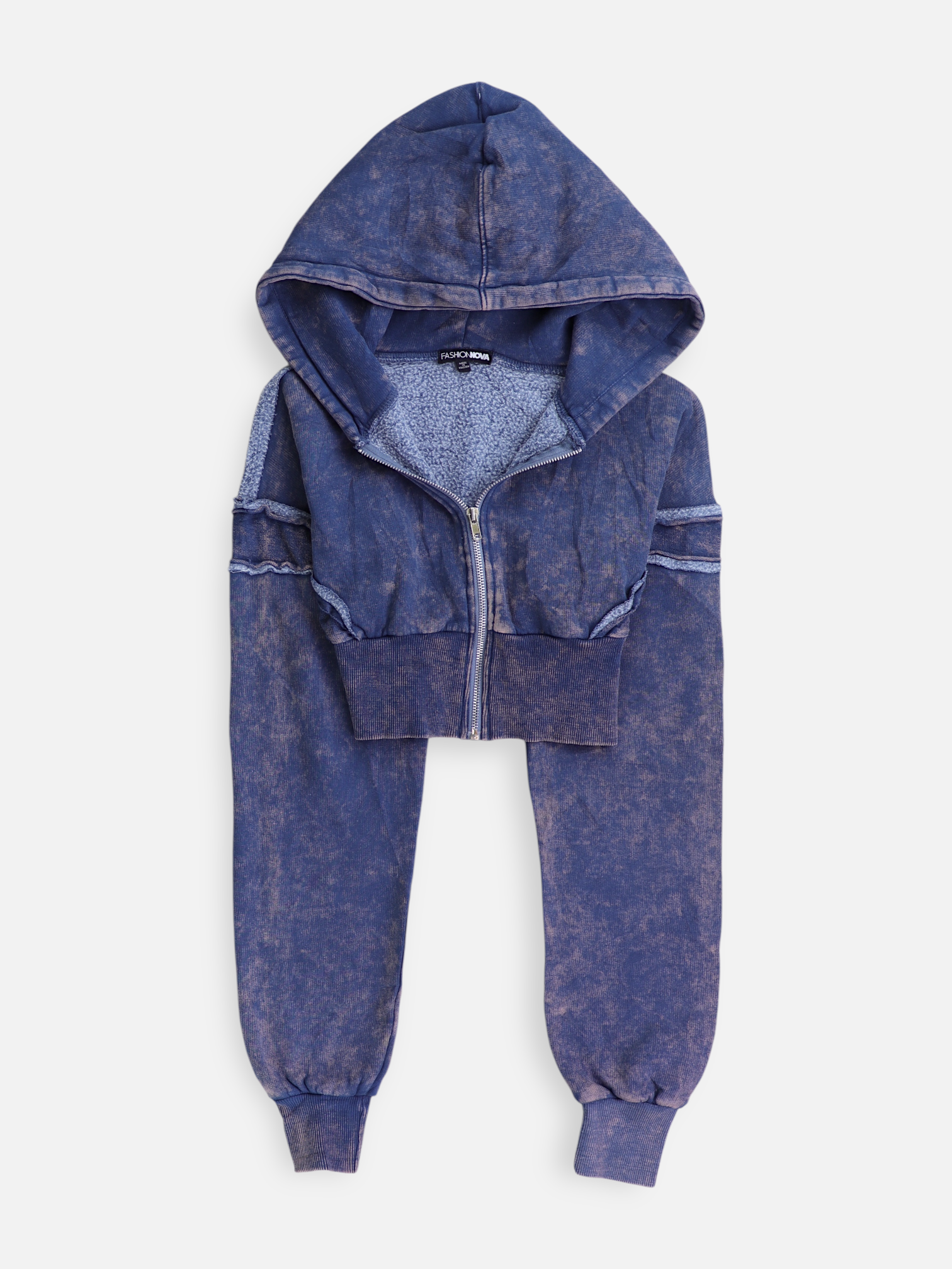 Fashionnova Sudadera Hoodie Crop Top - Mujer - XS