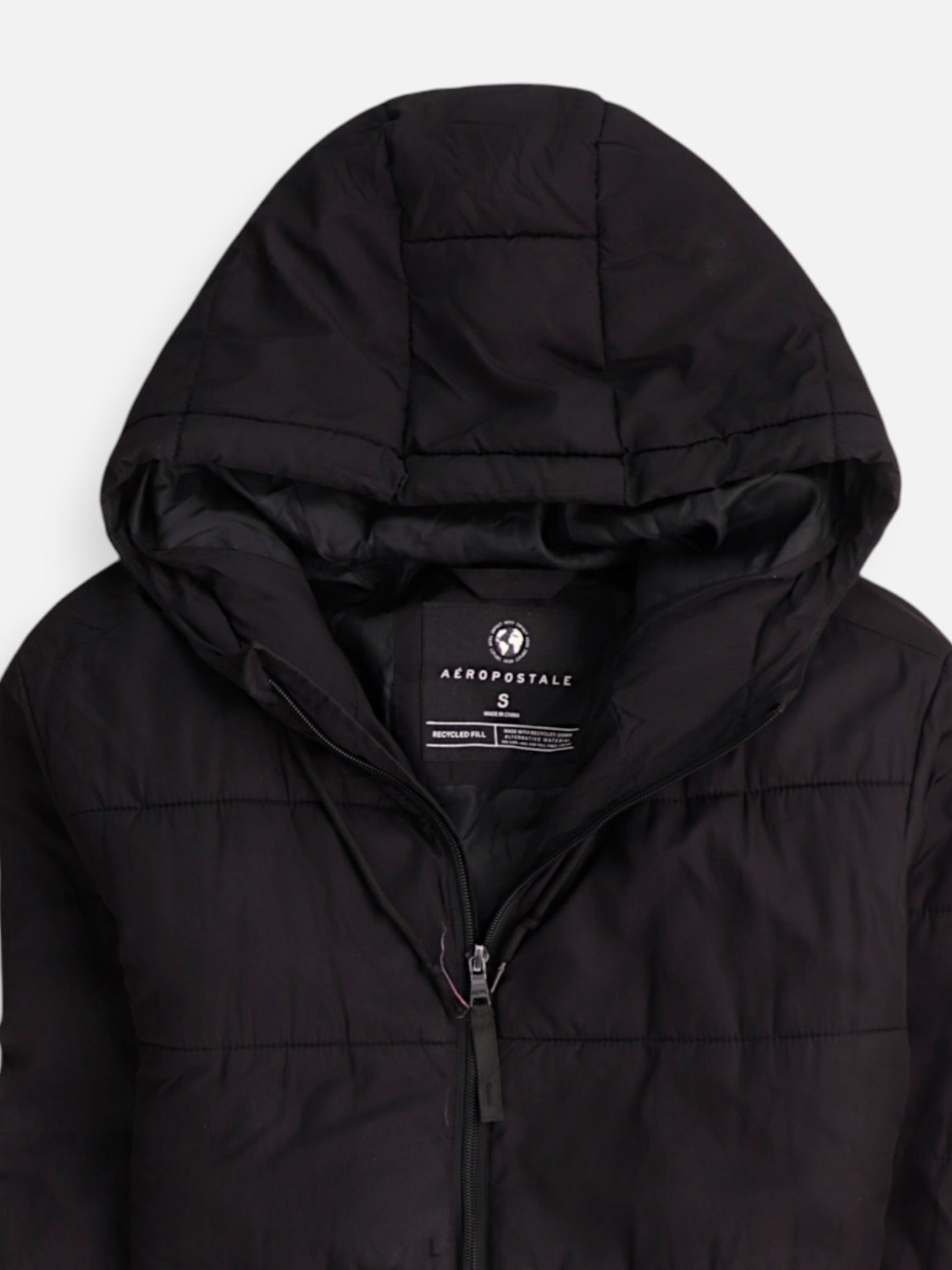 Aeropostale Chaqueta Puffer Impermeable - Hombre - Small