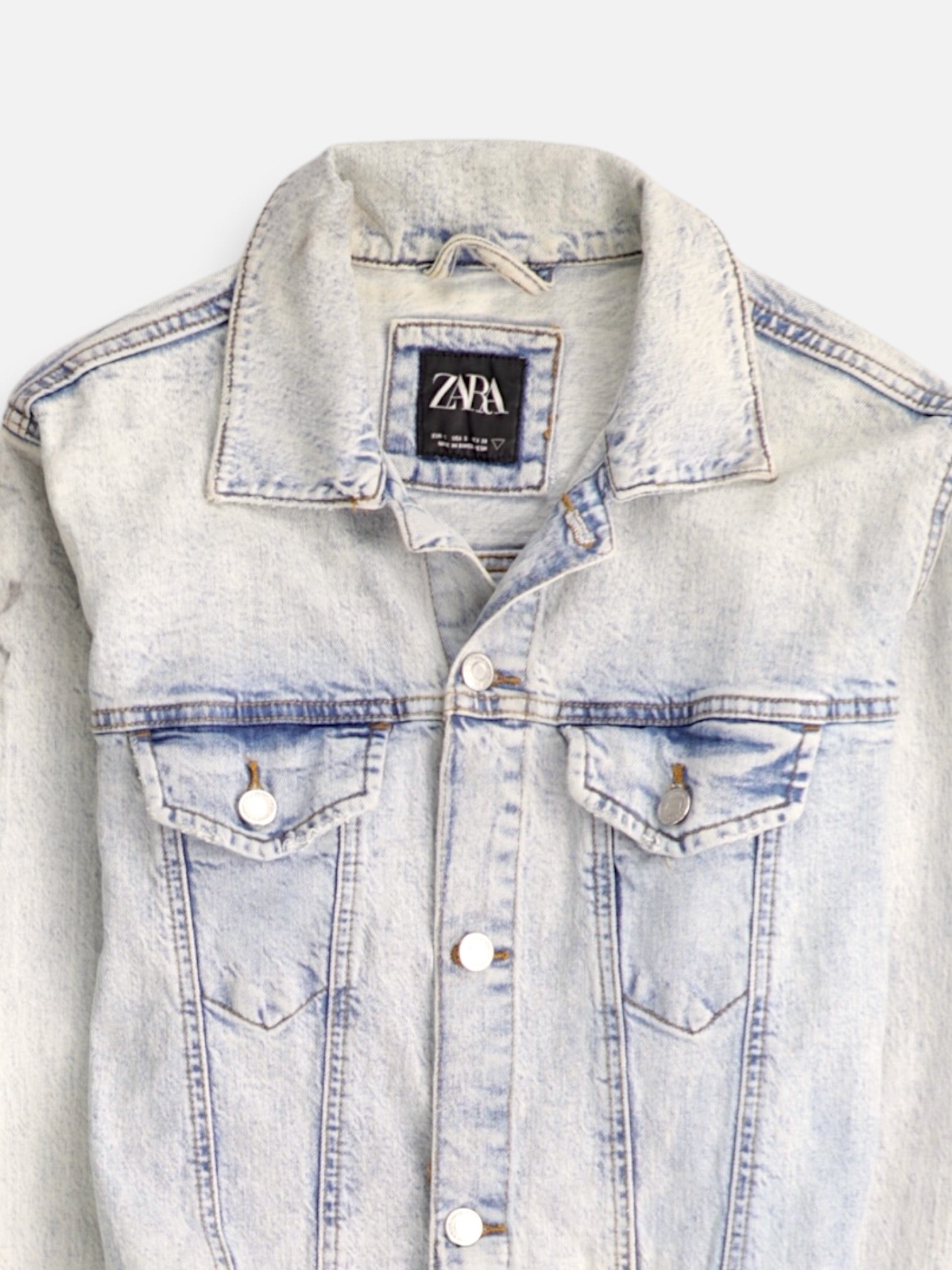 ZARA Chaqueta Casual Denim - Hombre - Small