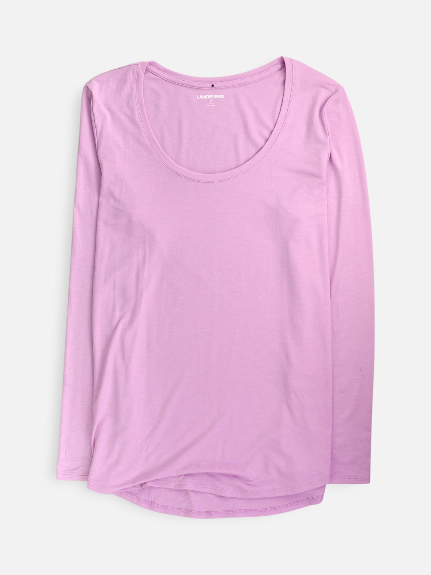 LANDS END Camiseta Basic - Mujer - Large