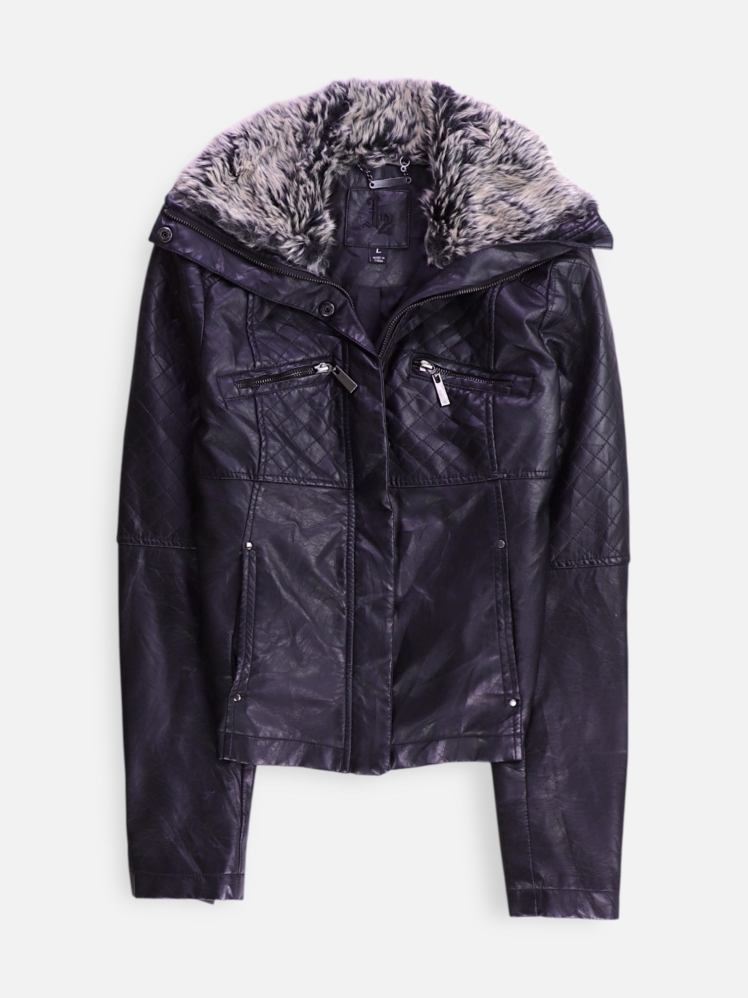 Chaqueta Casual Cuero - Mujer - Large