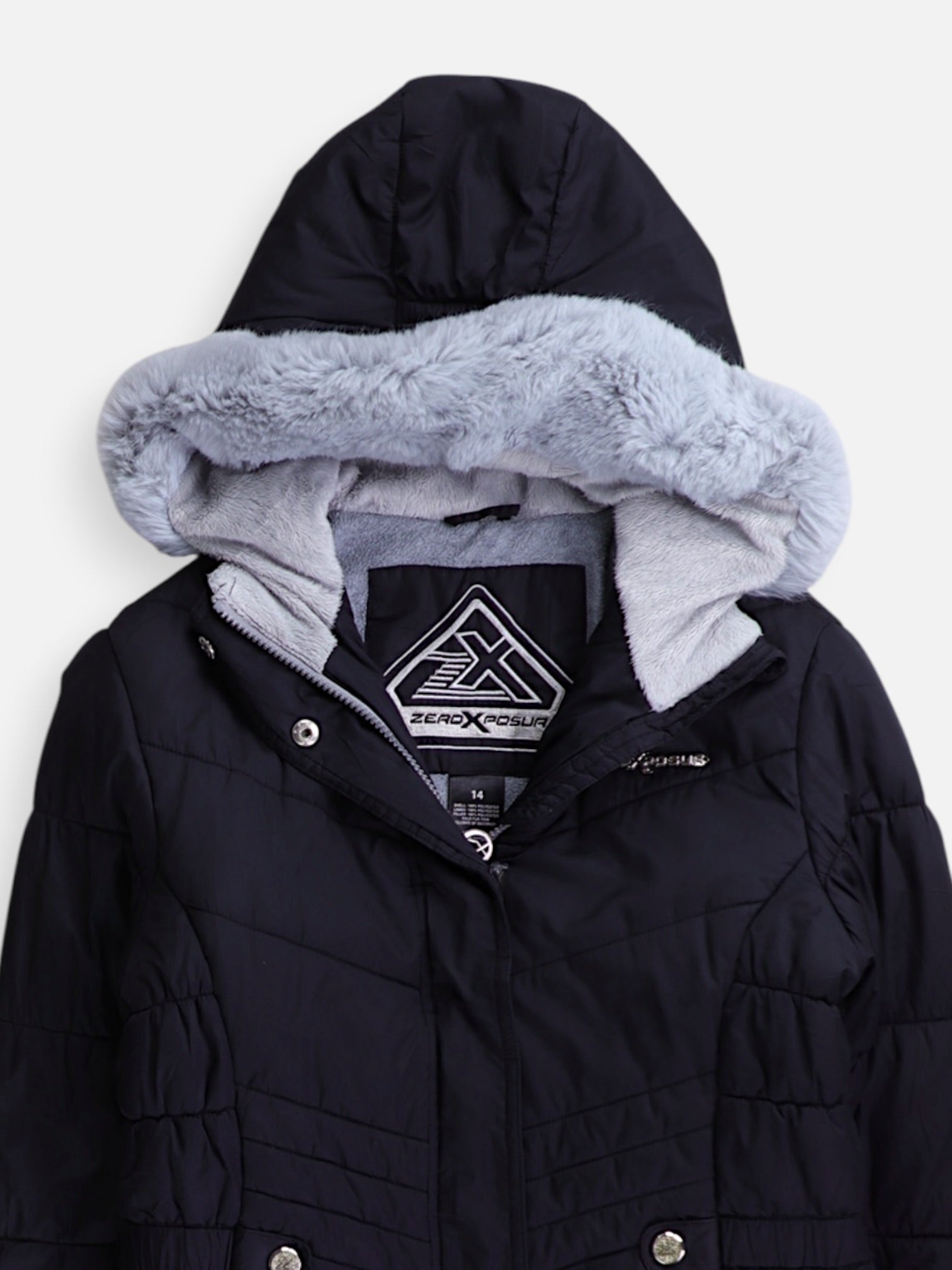 ZERO X POSUR Chaqueta Puffer Impermeable - Niña - Large - 13-14Y (Años)