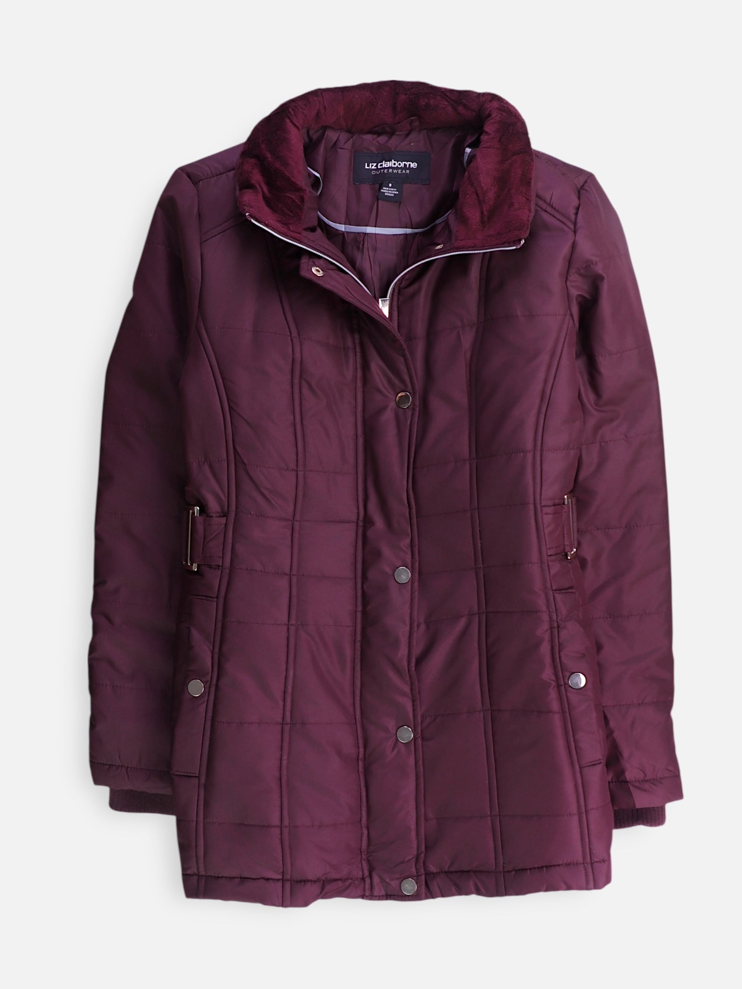 LIZ claiborne Chaqueta Puffer Impermeable - Mujer - Small