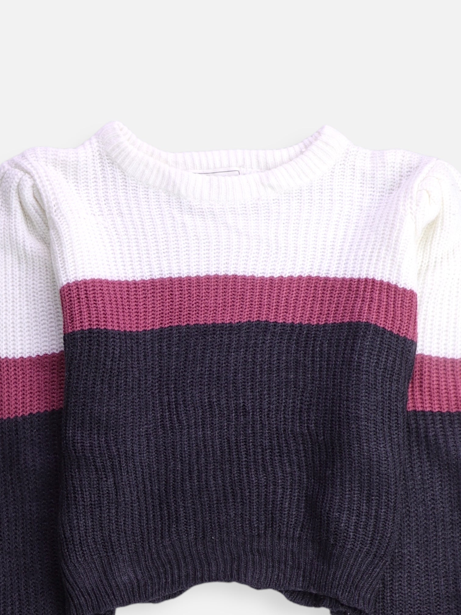Sueter Knit Color Block - Mujer - Small