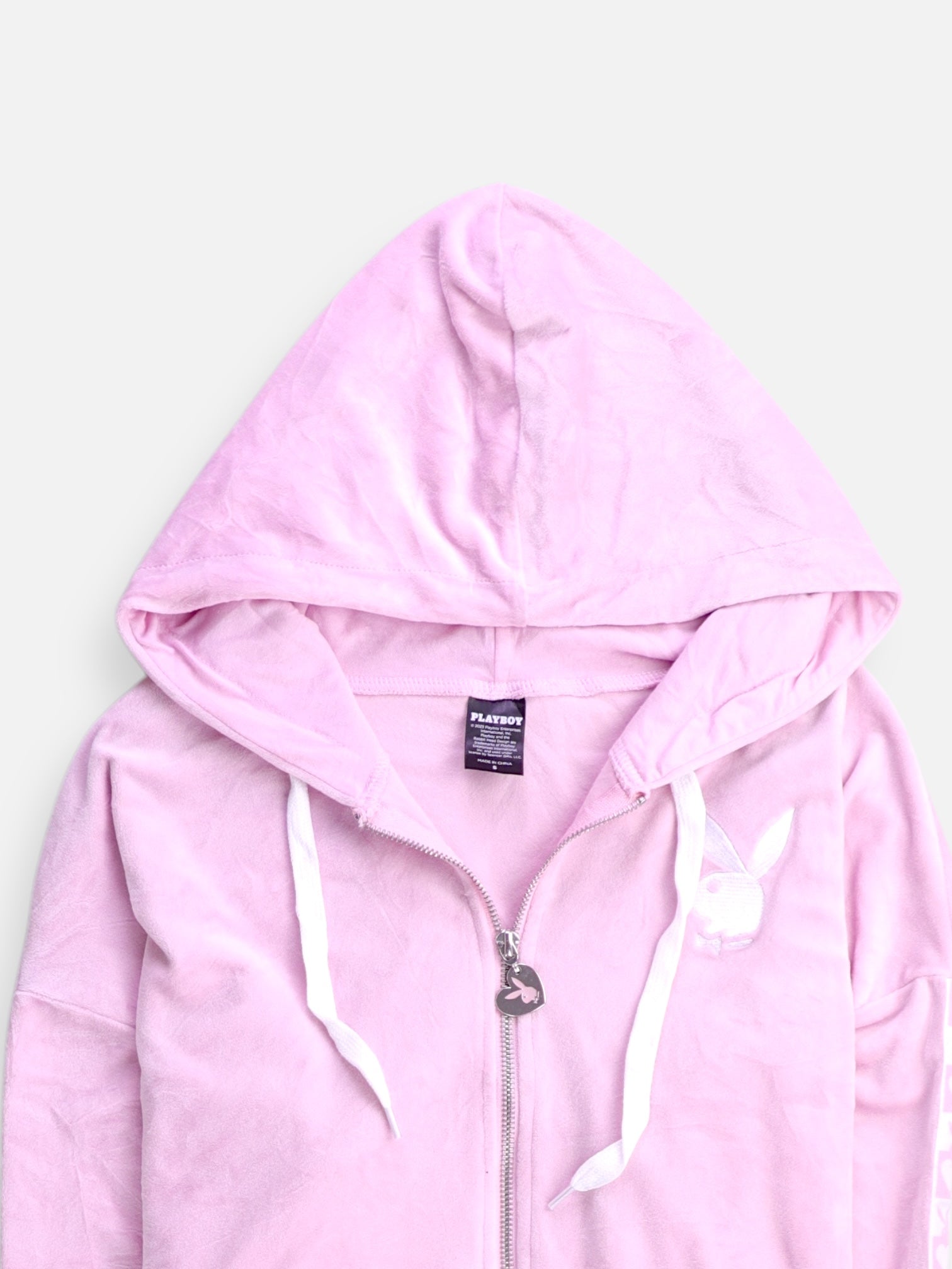PLAYBOY  Sudadera Hoodie Crop Top - Mujer - Small