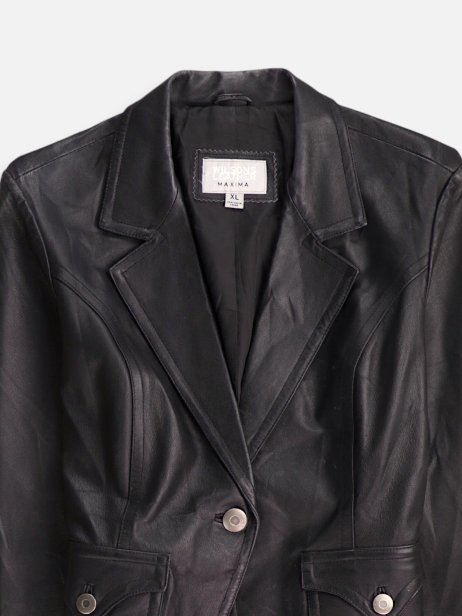 WILSONS LEATHER Chaqueta Casual Cuero - Mujer - XL