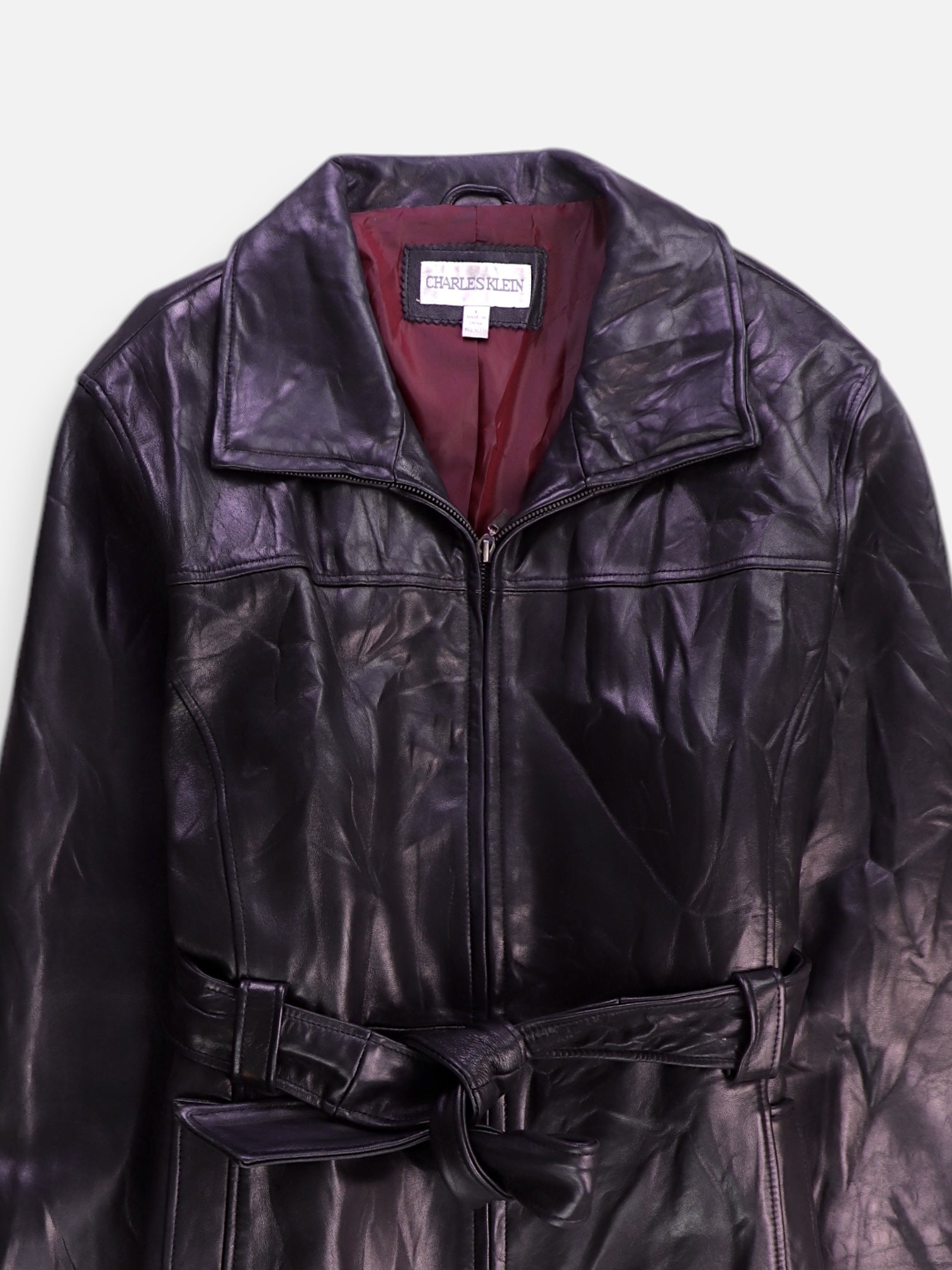 Chaqueta Cuero Basic - Mujer - Large