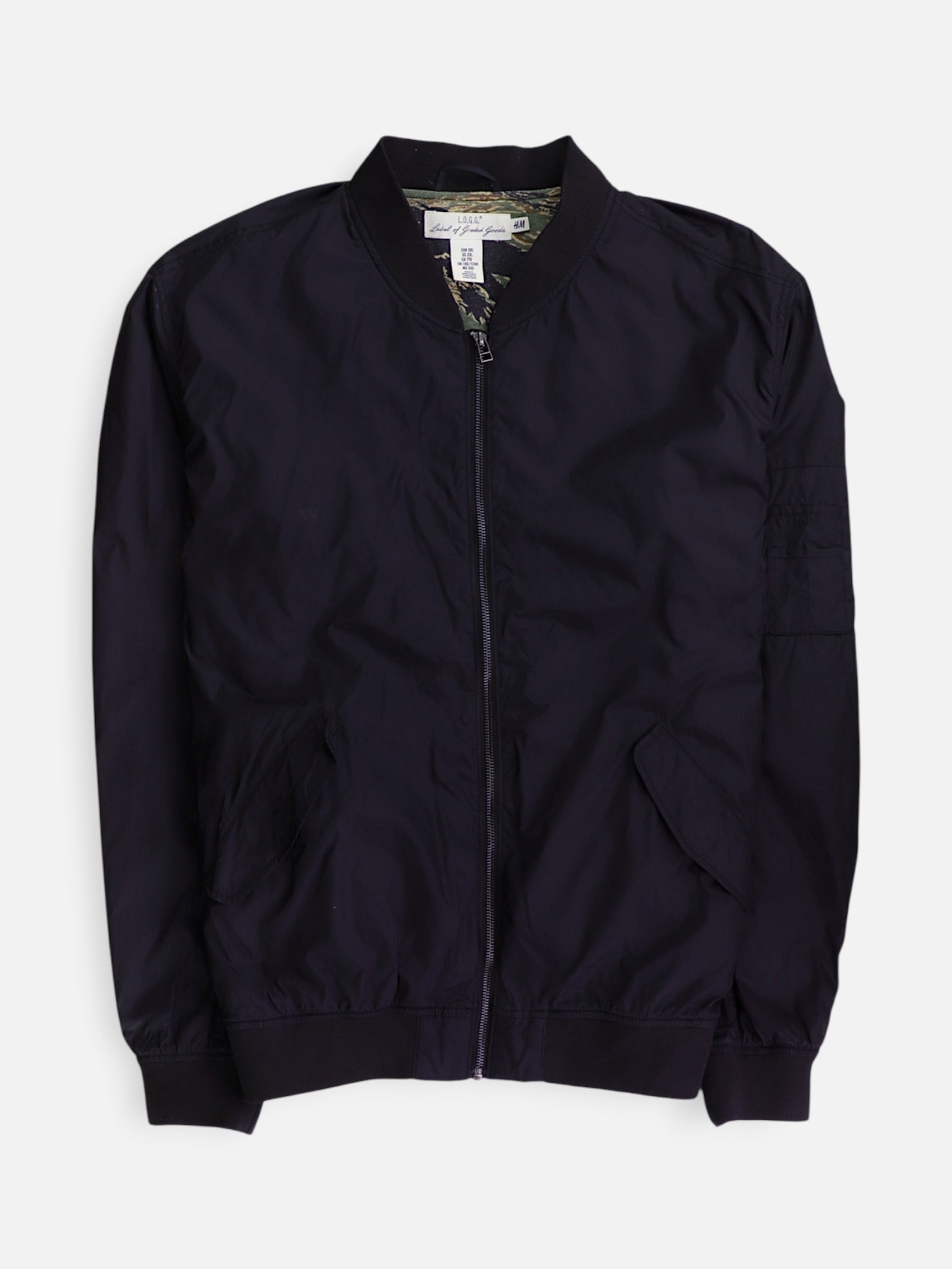 H&M Chaqueta Bomber  Impermeable - Hombre - 2XL