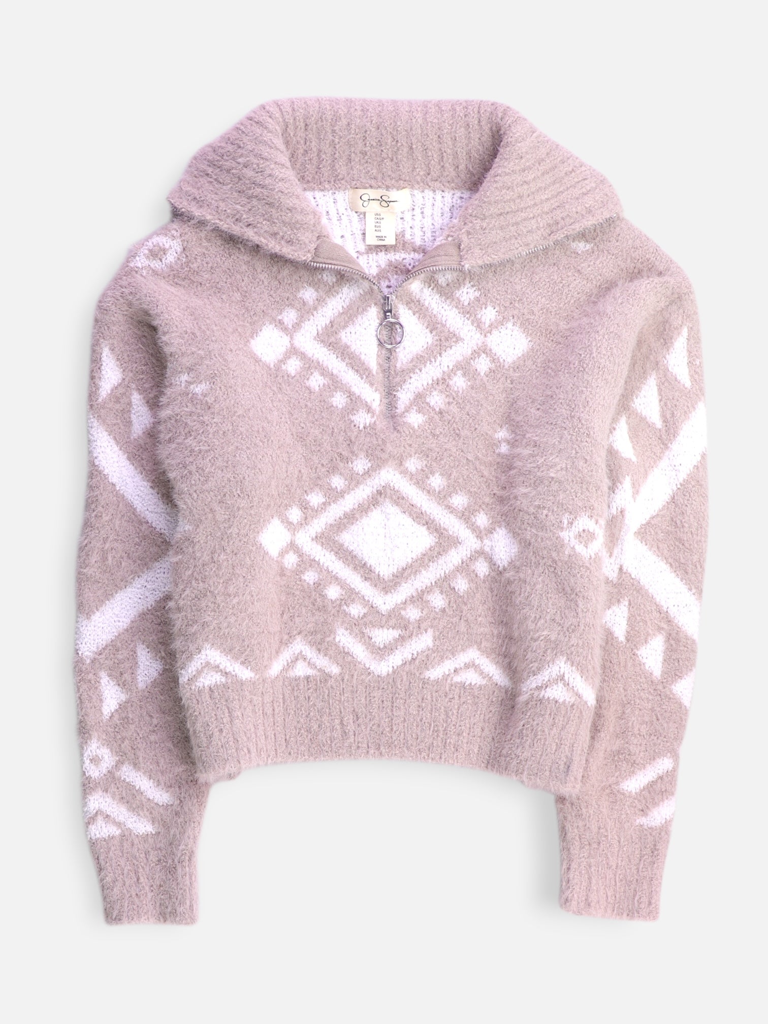 Jessica Simpson Sueter Fleece Casual - Mujer - Small