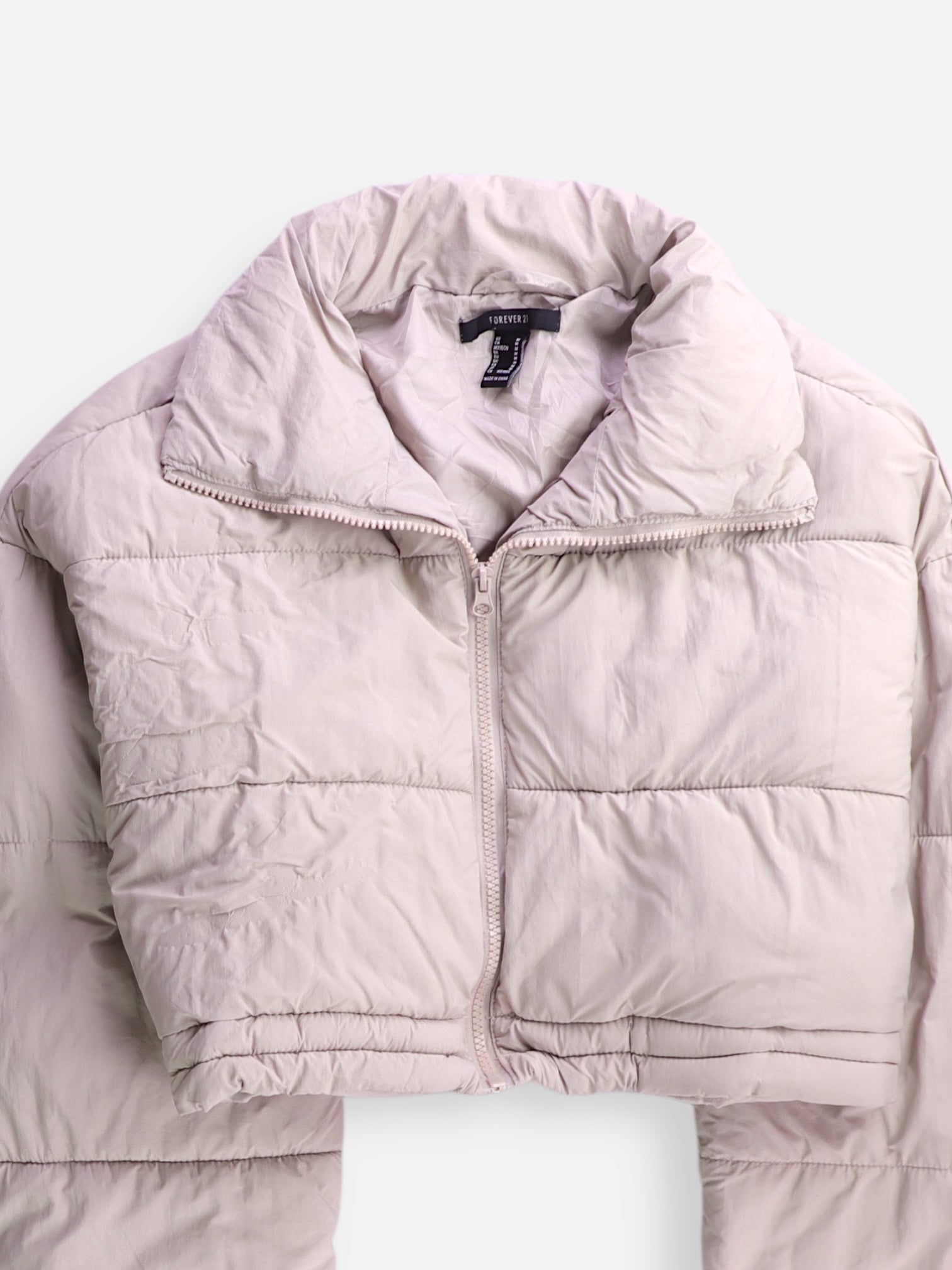 Forever 21 Chaqueta Puffer Impermeable - Mujer - Medium