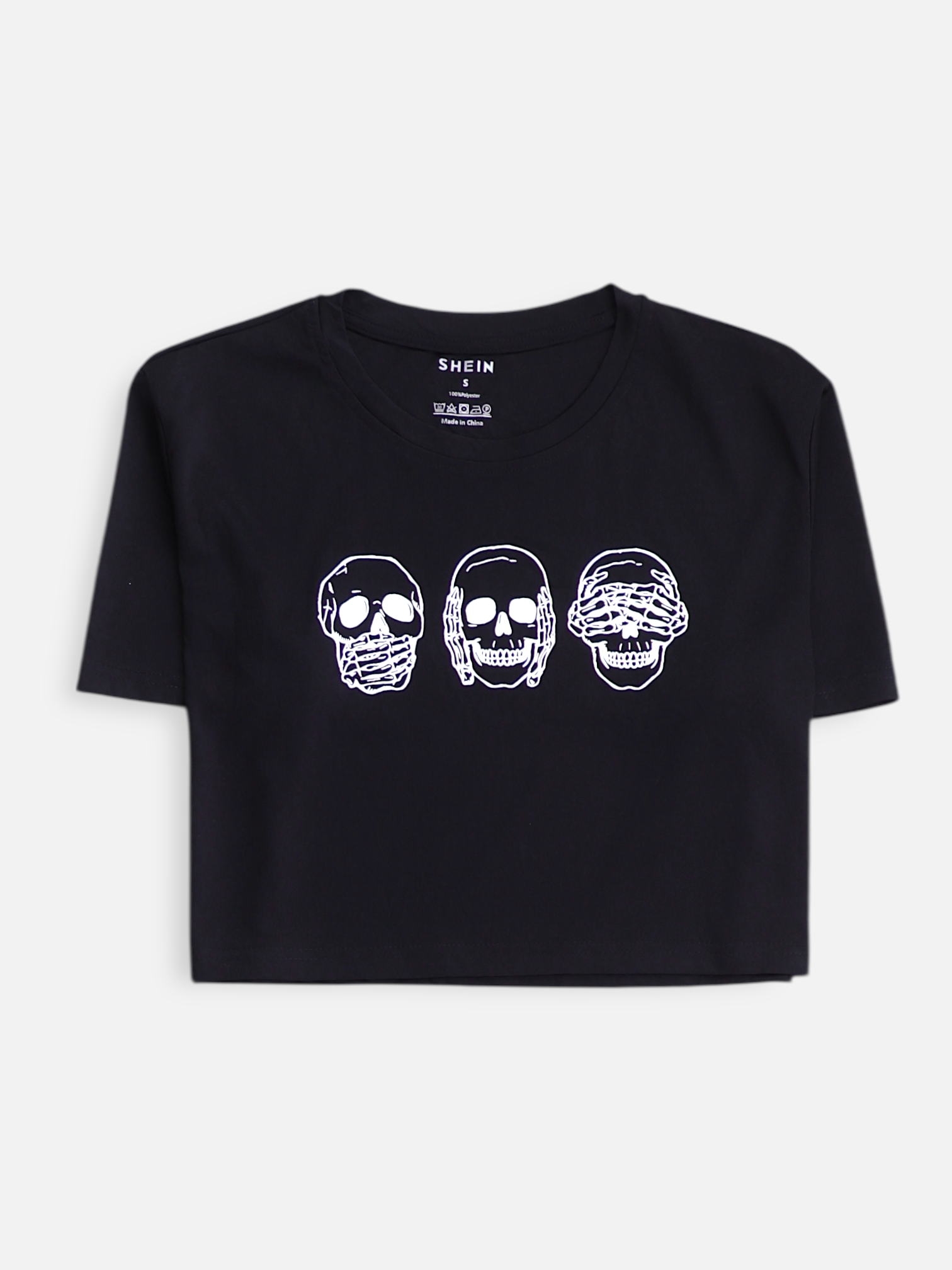 SHEIN Blusa Crop Top - Mujer - Small