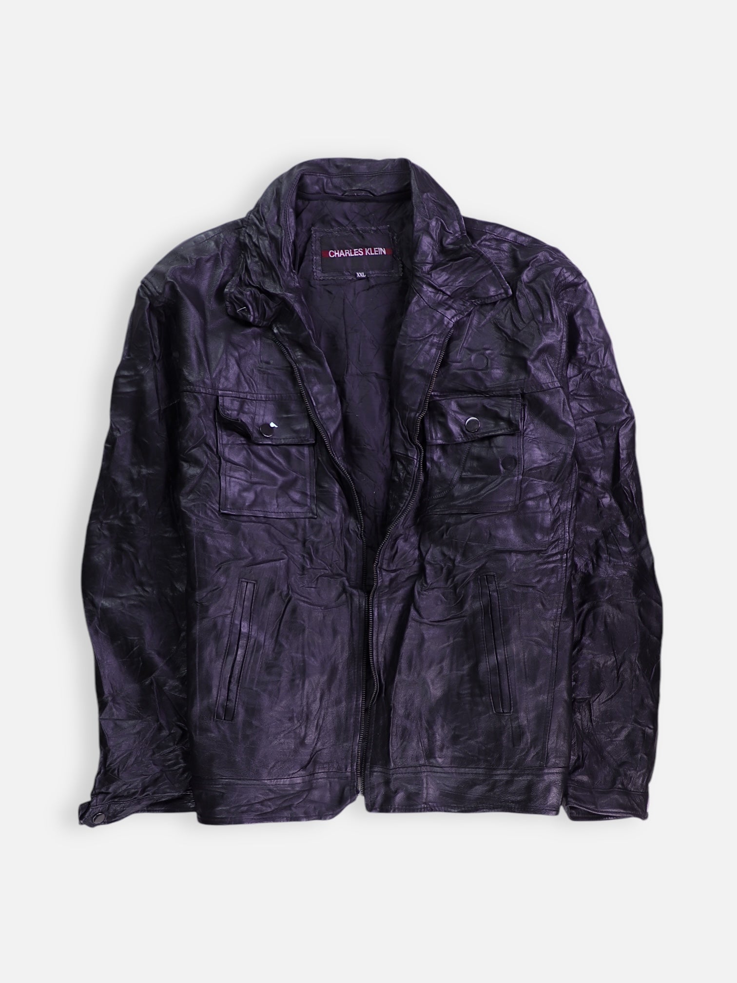 Chaqueta Casual Cuero - Hombre - 2XL
