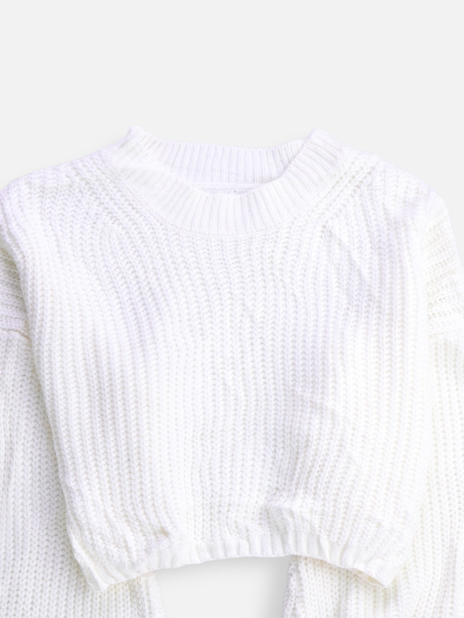 SHEIN Sueter Knit Crop Top - Mujer - XS