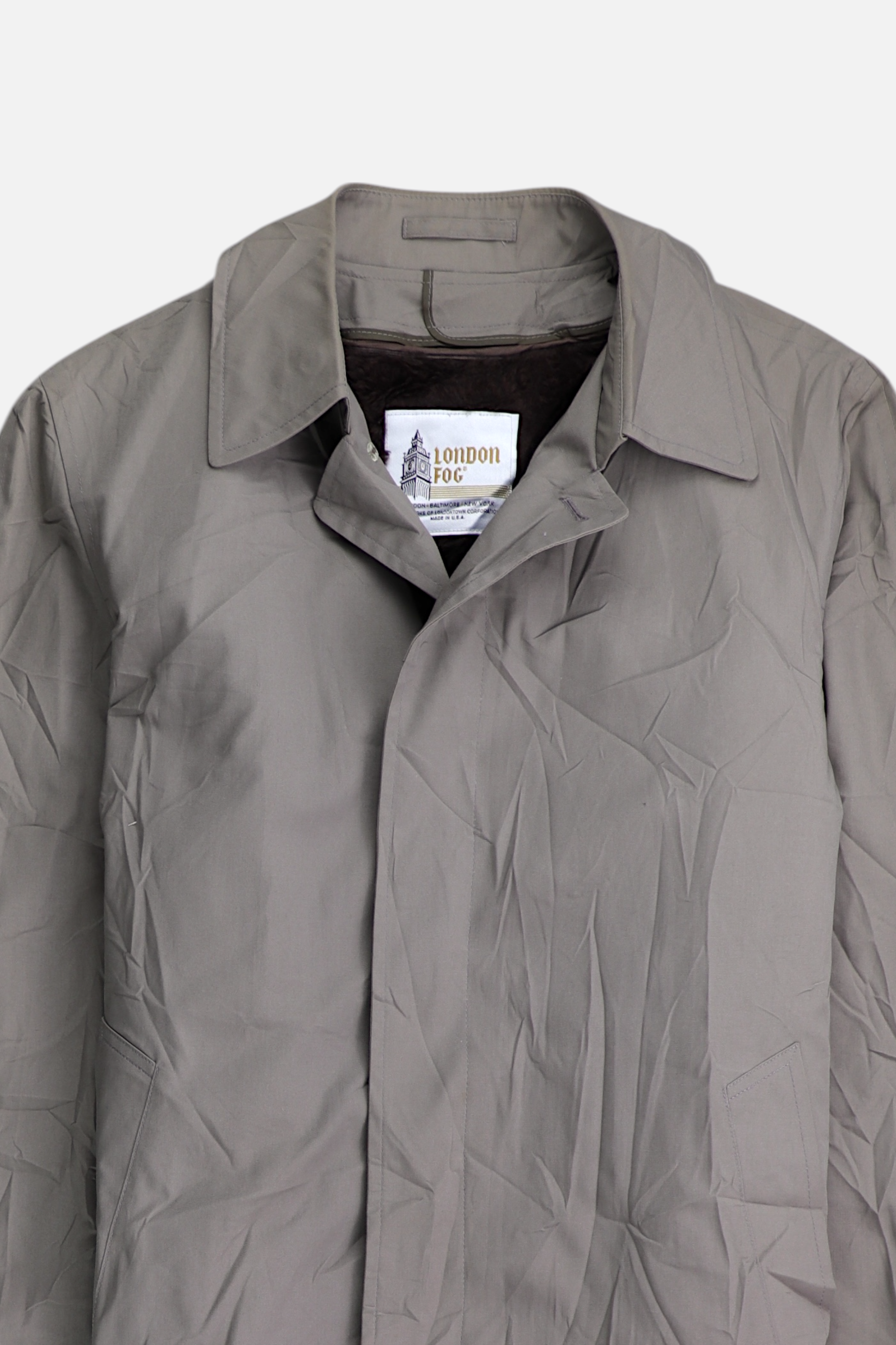 LONDON FOG Abrigo  Single breasted trench Casual - Hombre - 40R