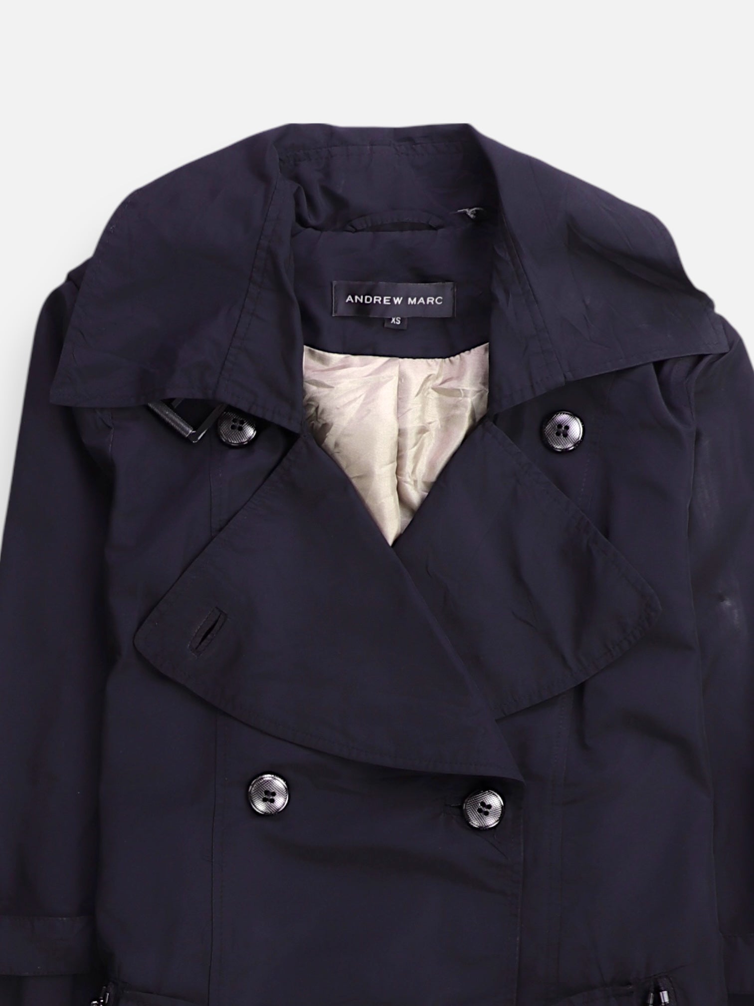 ANDREW MARC Abrigo Donble breasted trench Casual - Mujer - XS