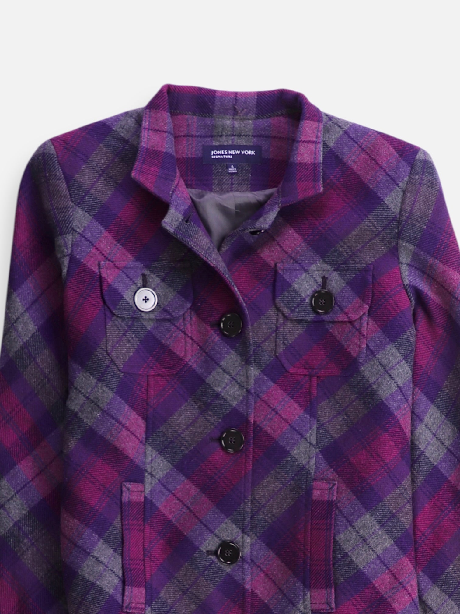 JONES NEW YORK Chaqueta Casual Color Block - Mujer - 4