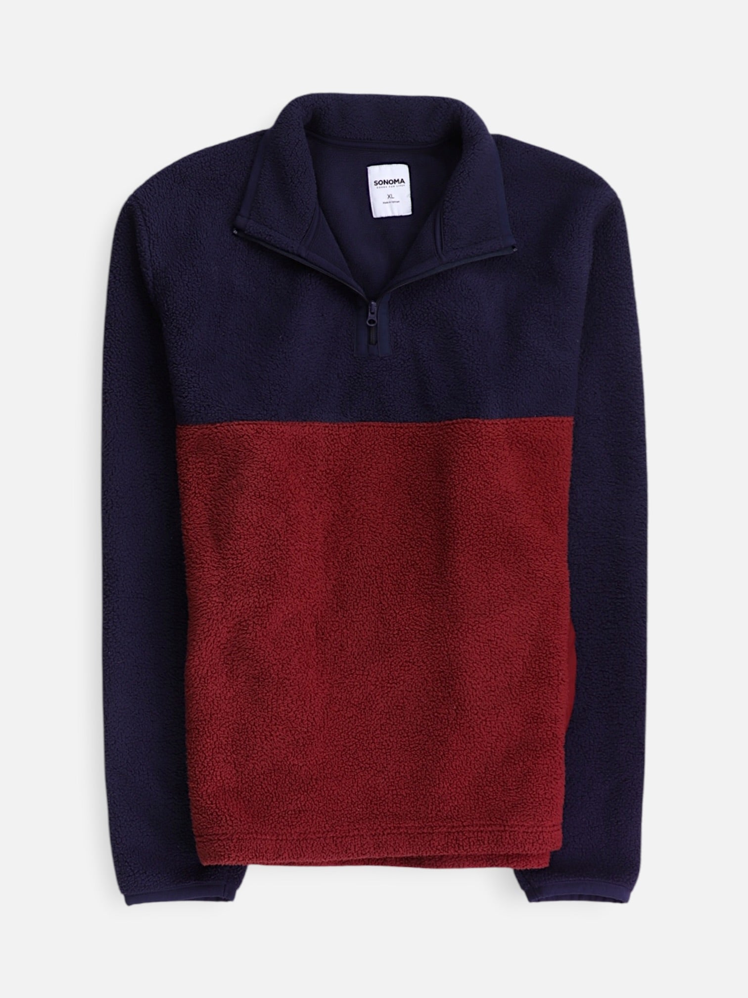 SONOMA Sueter Fleece Color Block - Hombre - XL