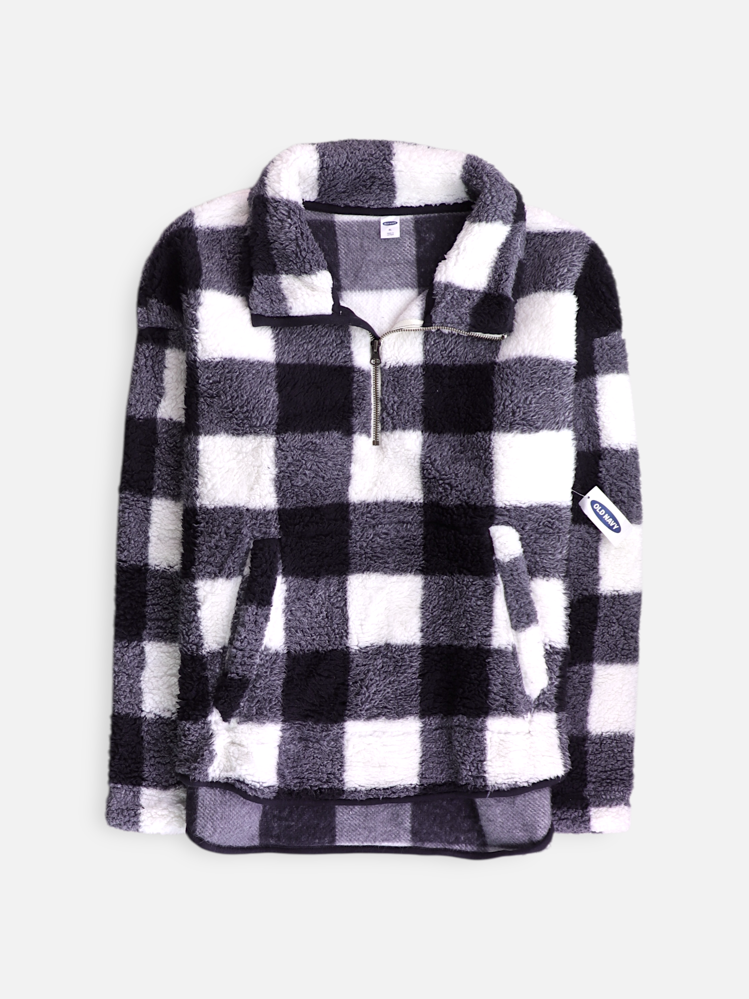 Old Navy Sueter Fleece Color Block - Mujer - XL