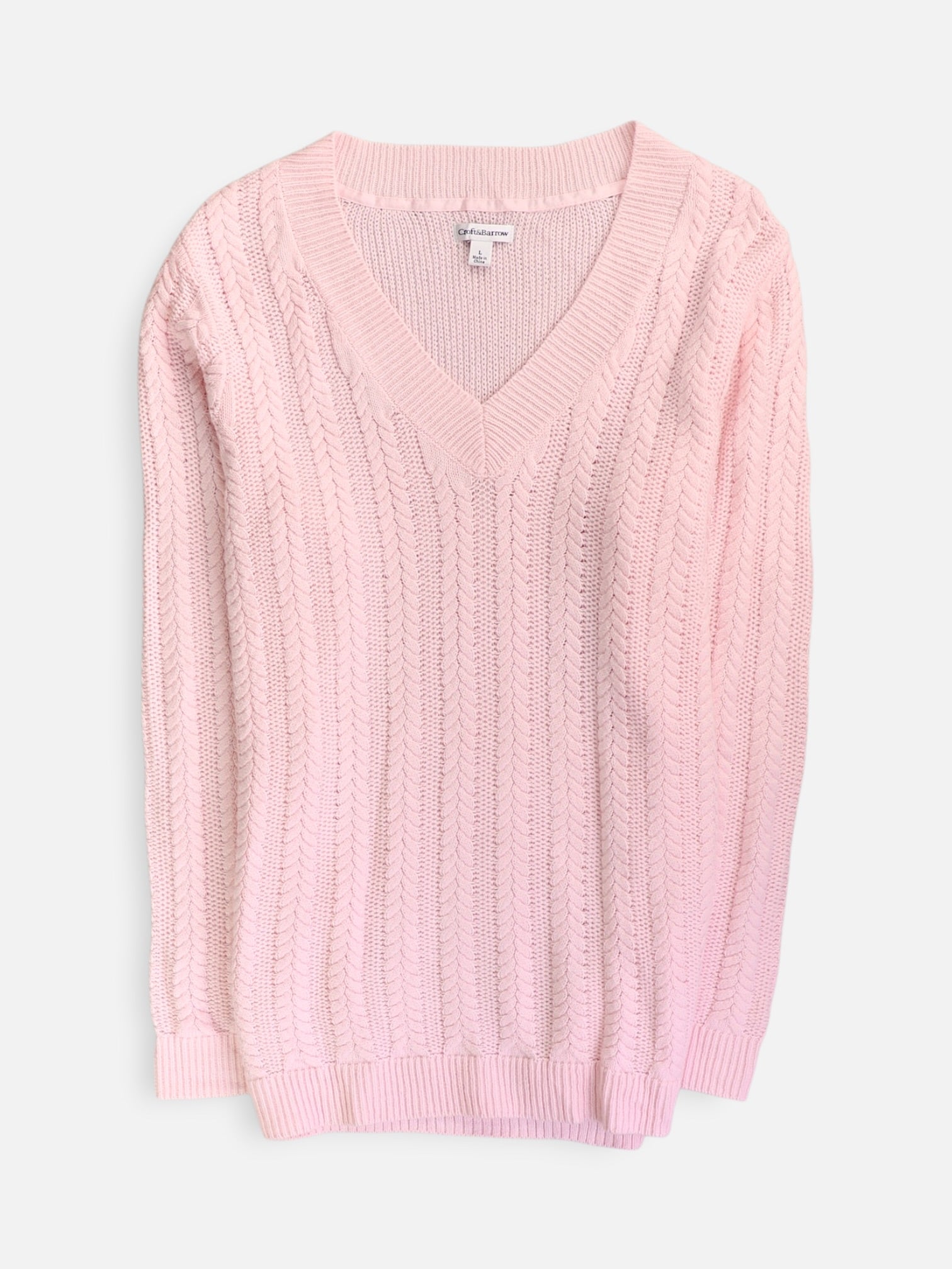 Croft & Barrow Sueter Knit Casual - Mujer - Large
