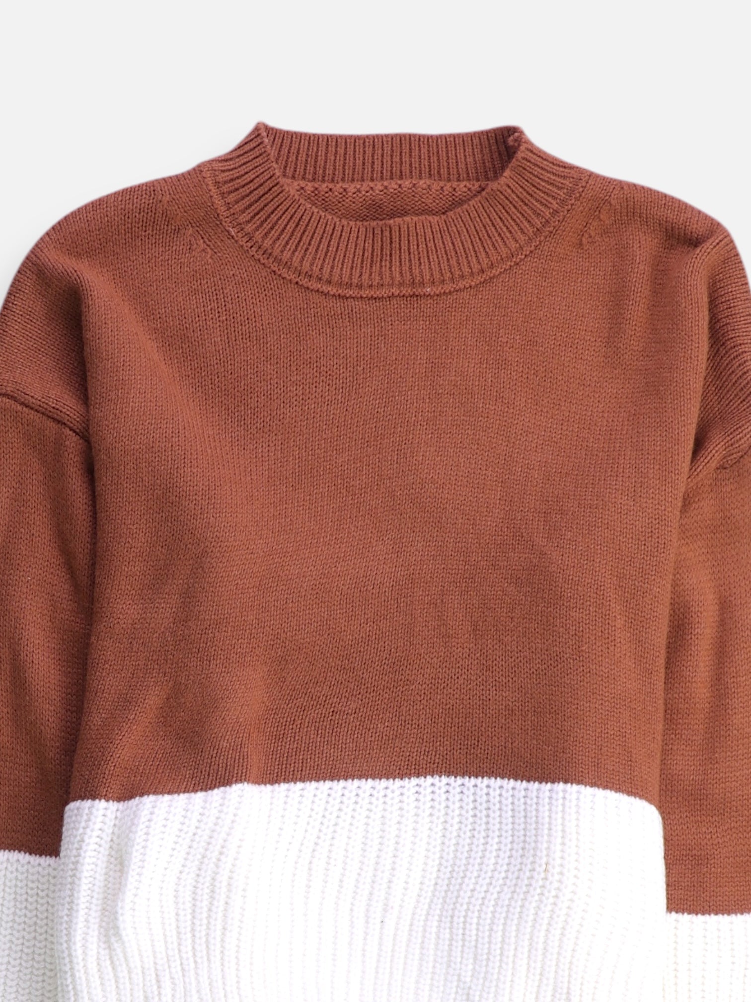 Sueter Knit Color Block - Mujer - Small