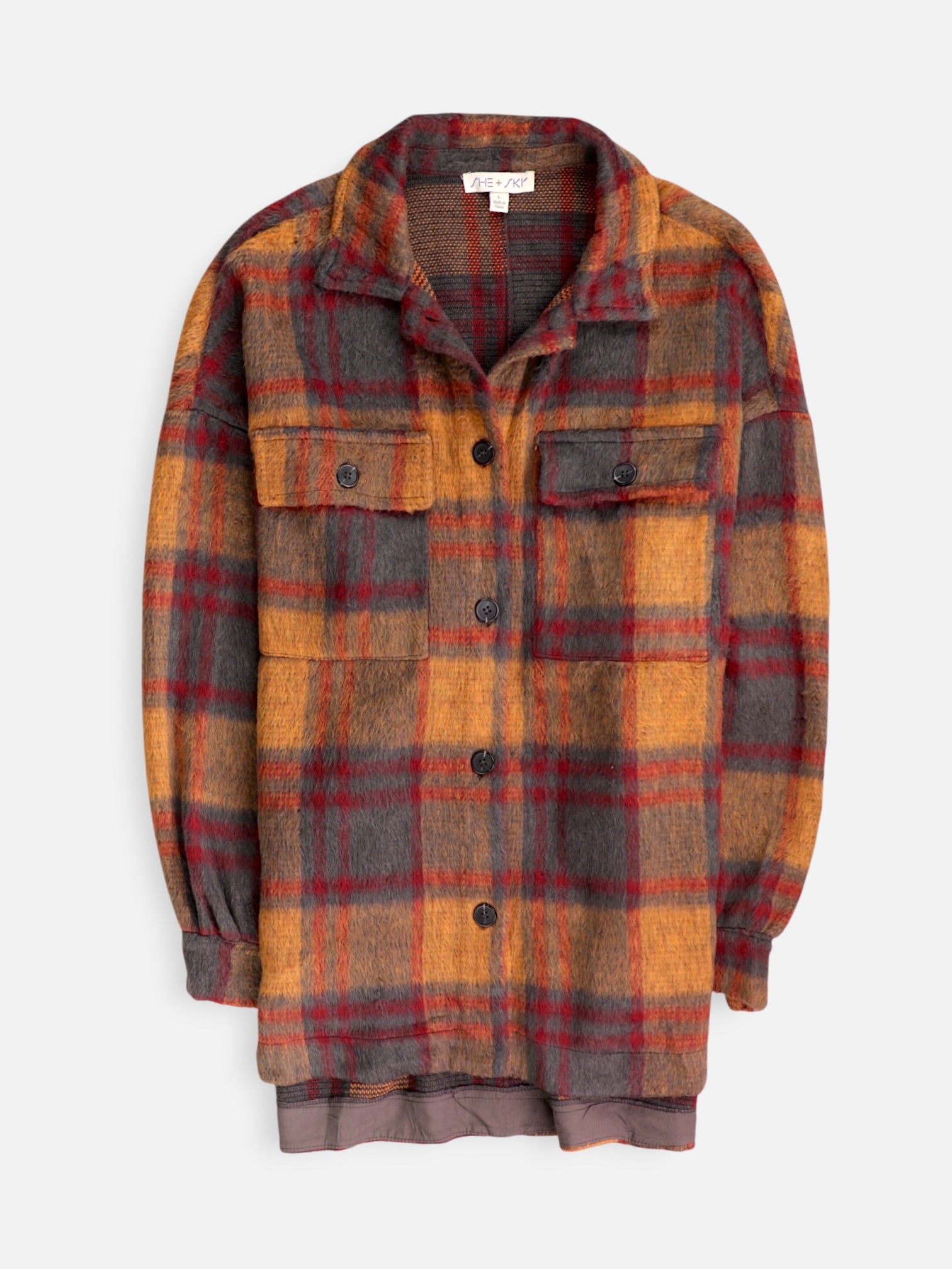 Chaqueta Sobrecamisa Plaid Types - Hombre - Large