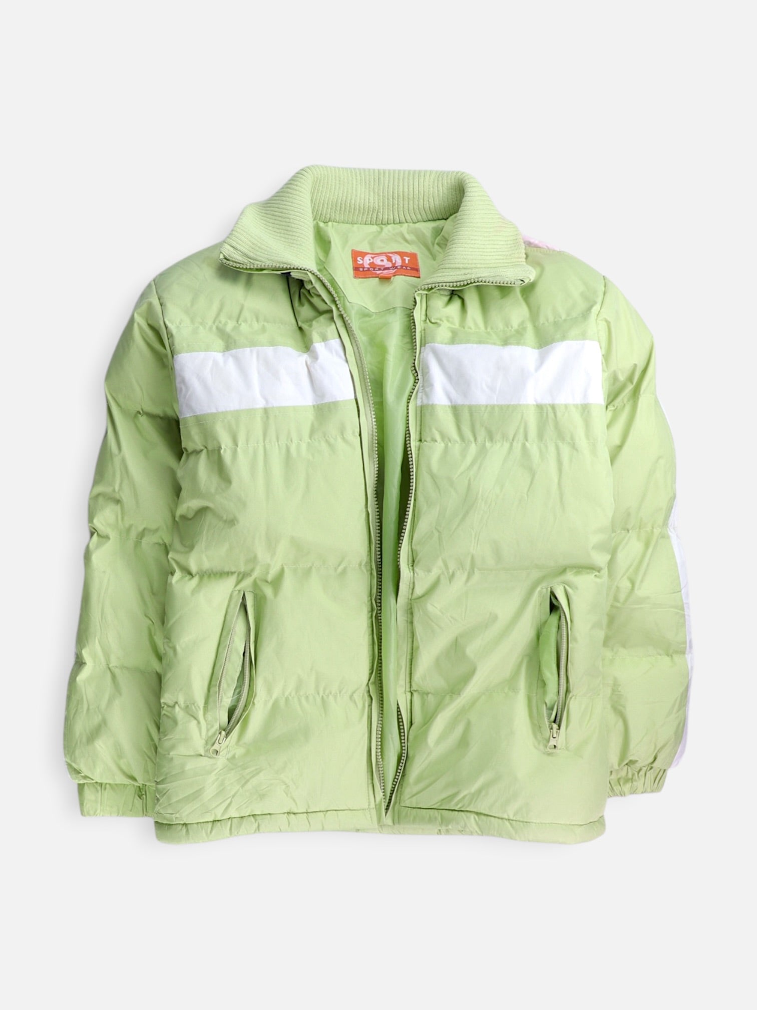 Chaqueta Puffer Color Block - Mujer - Small