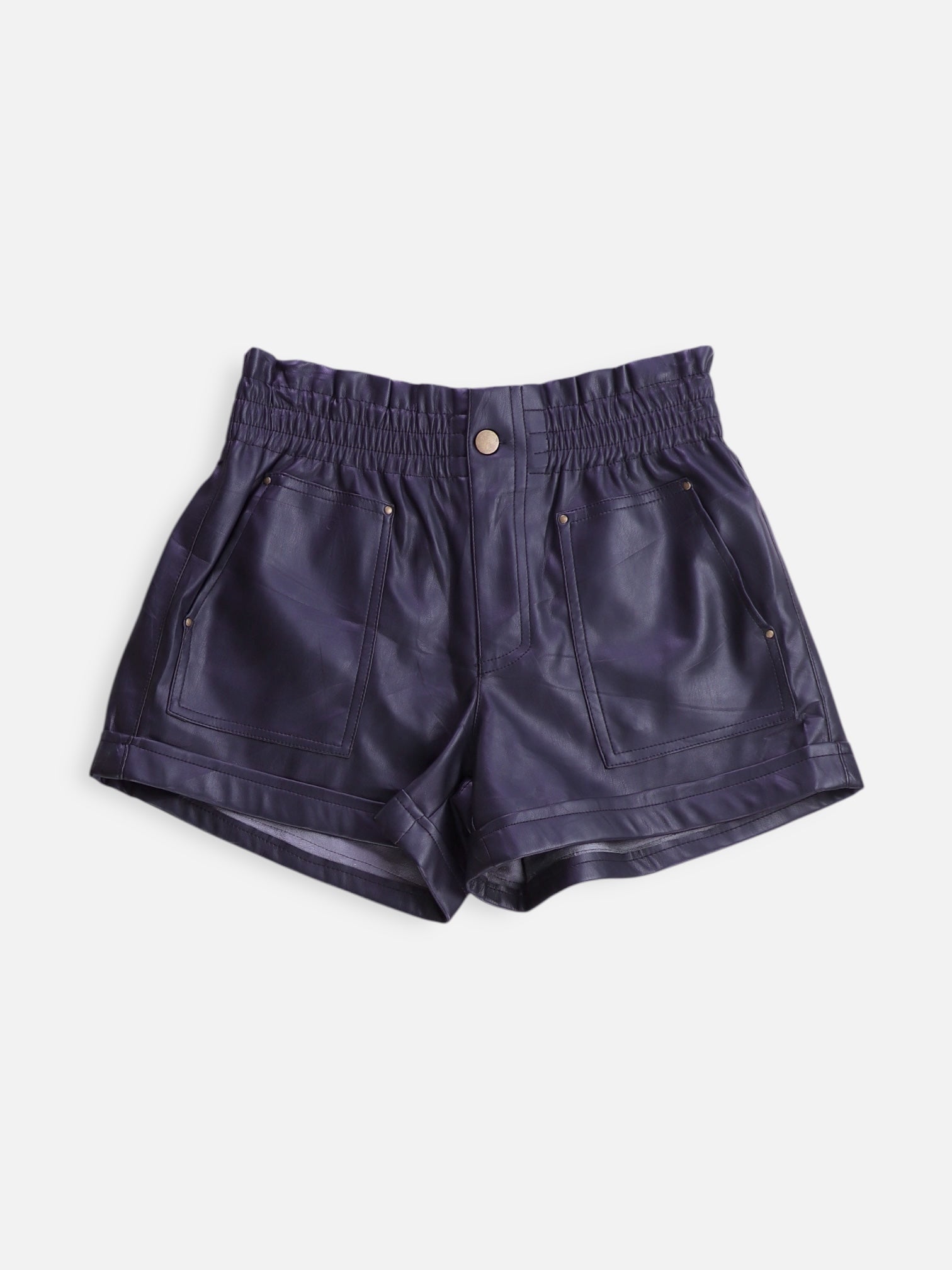 Forever 21 Shorts Cuero - Mujer - Medium