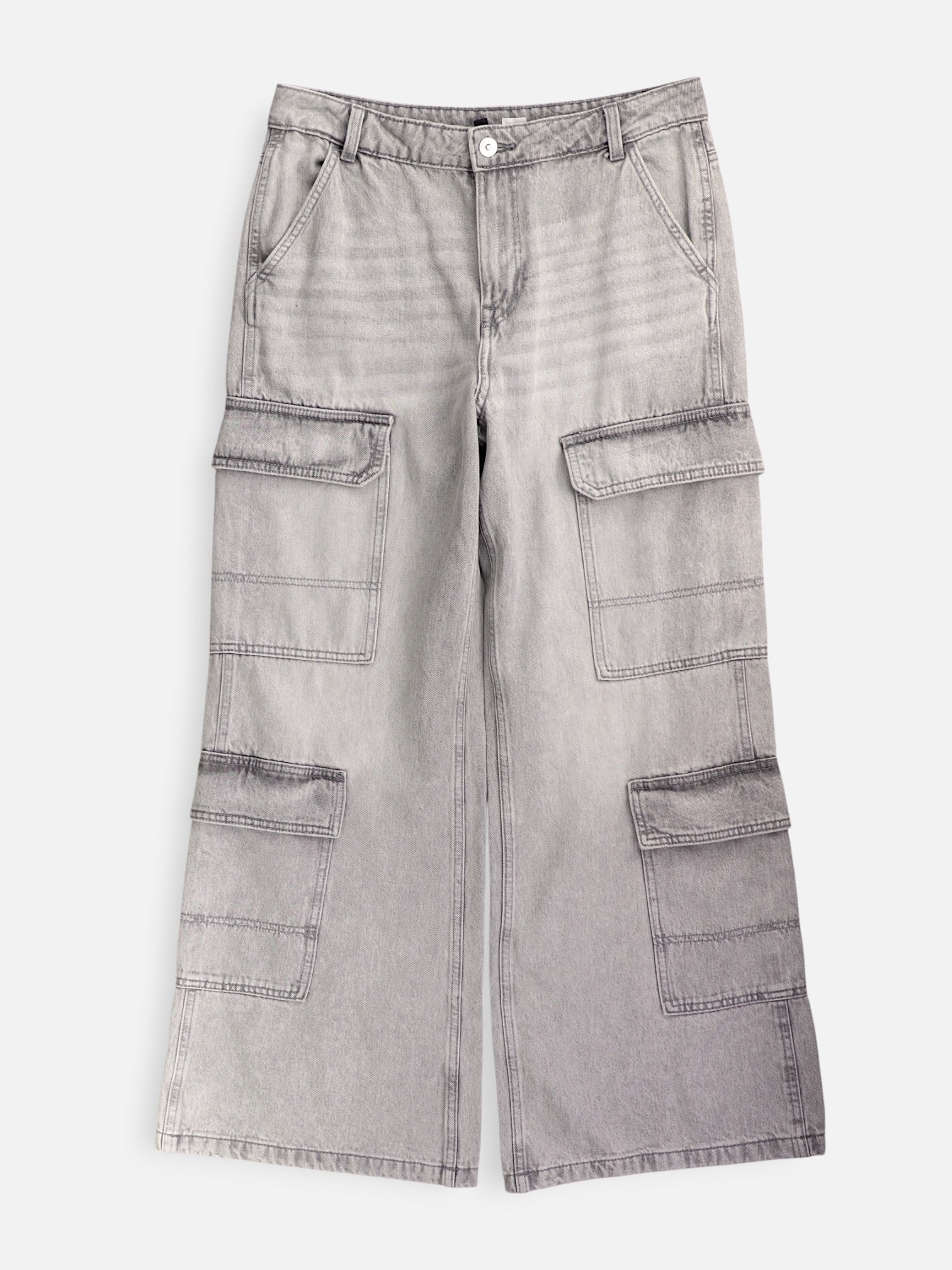 H&M Jean Regular Fit Cargo - Mujer - 6