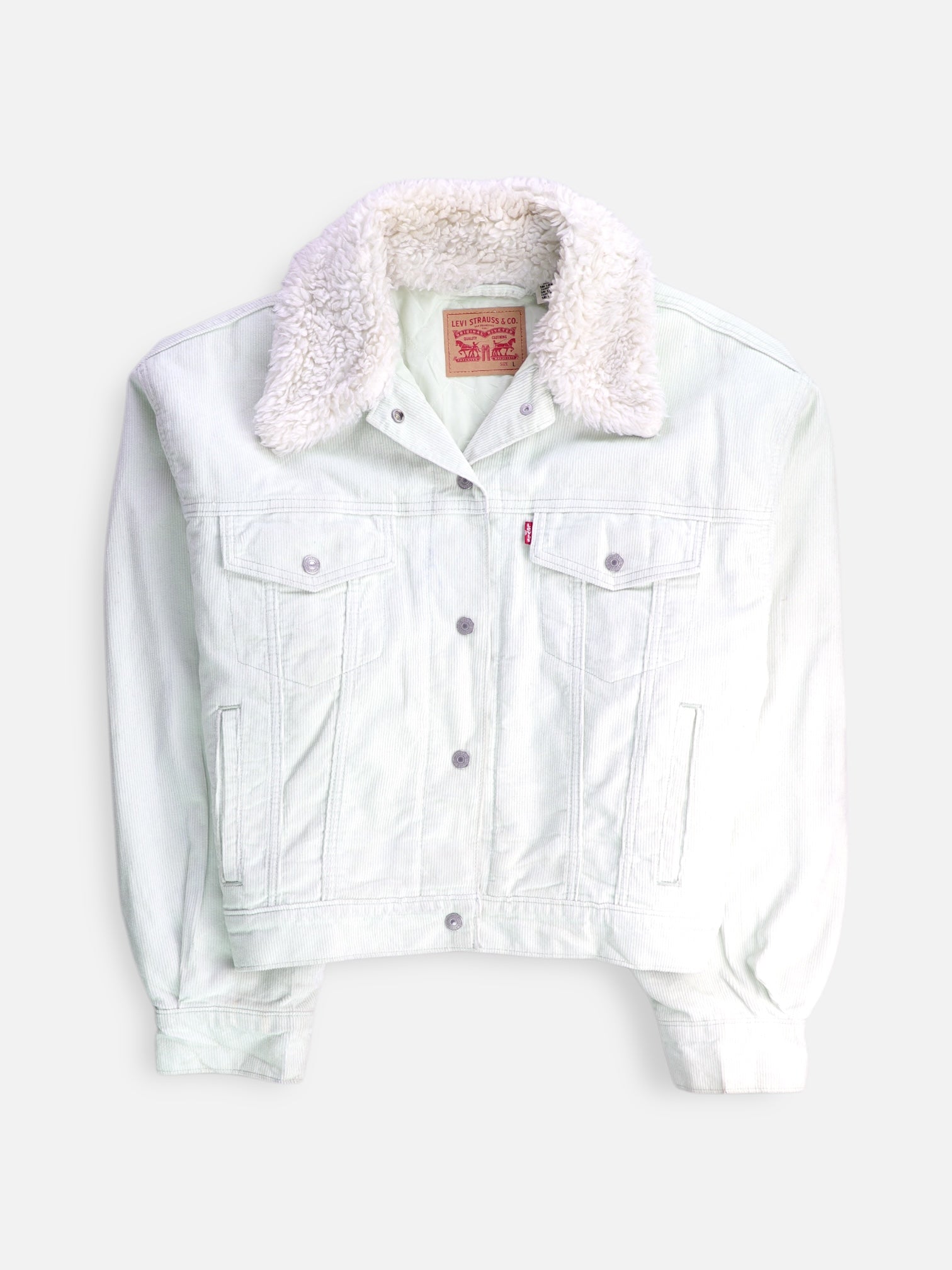 Levis Chaqueta Sherpa Trucker Corduroy - Mujer - Large